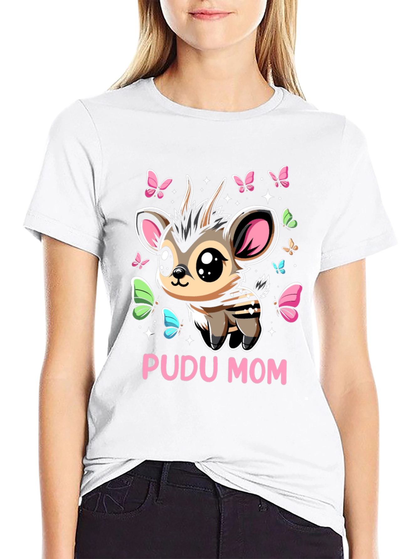 Cute Pudu Mom T-Shirt