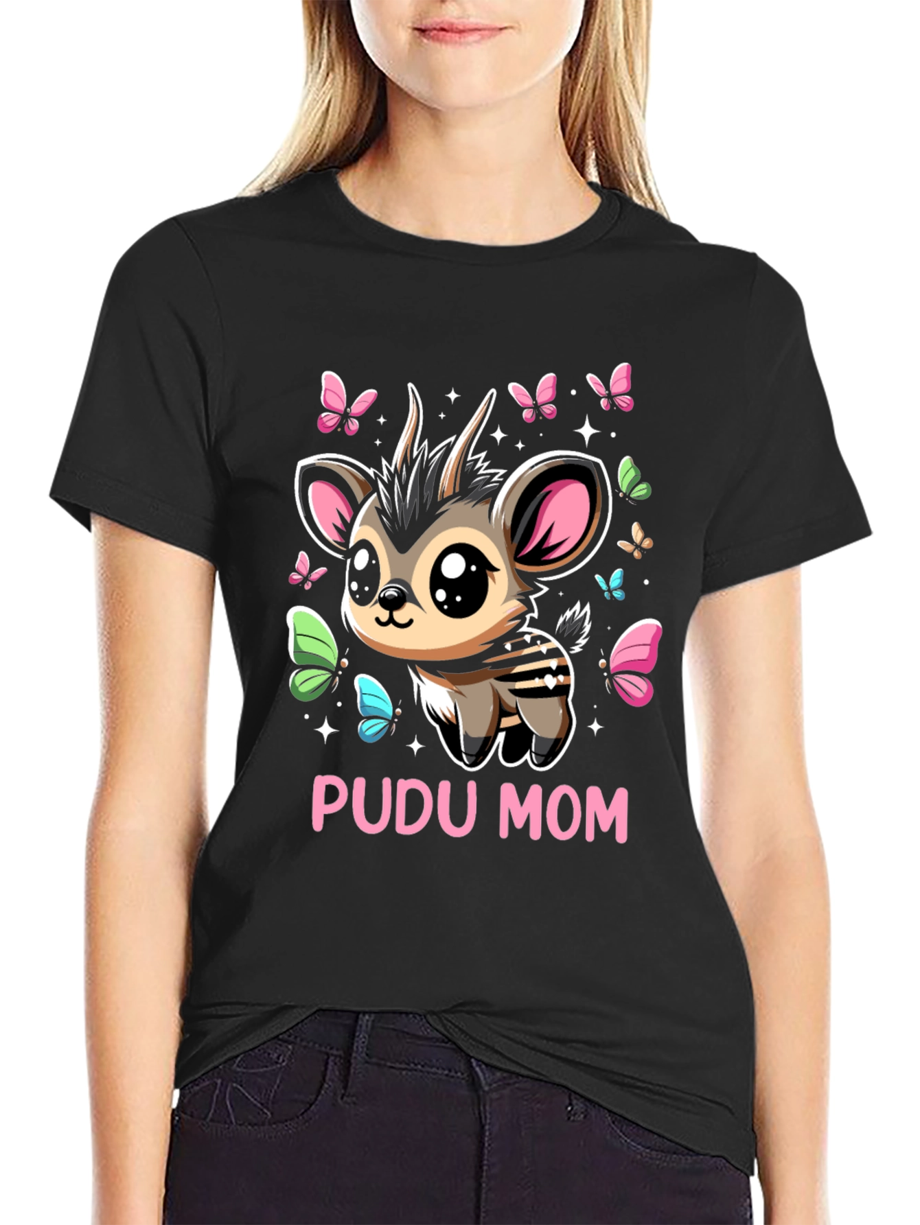 Cute Pudu Mom T-Shirt