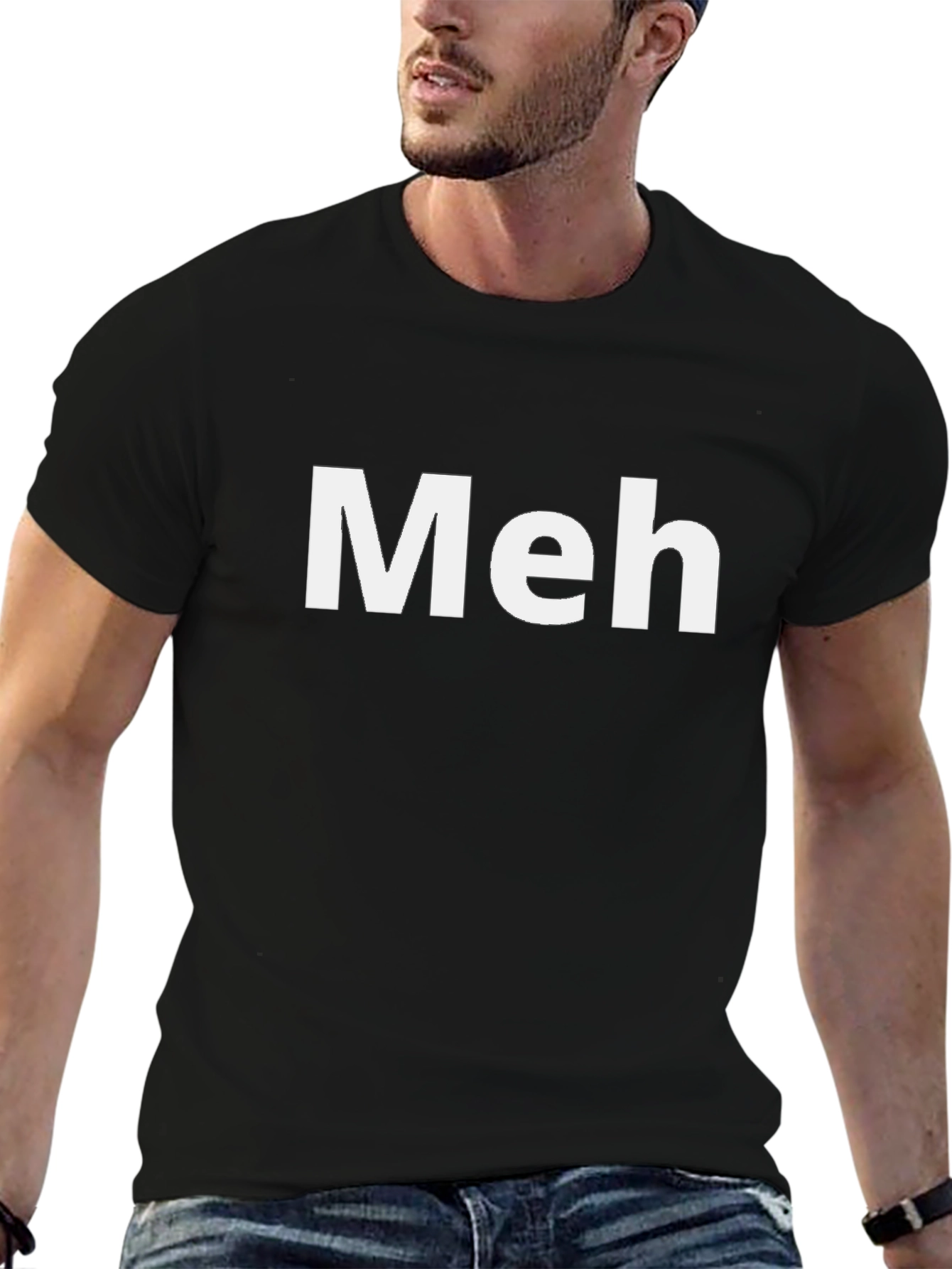 Meh Graphic T-Shirt - Casual Unisex Tee
