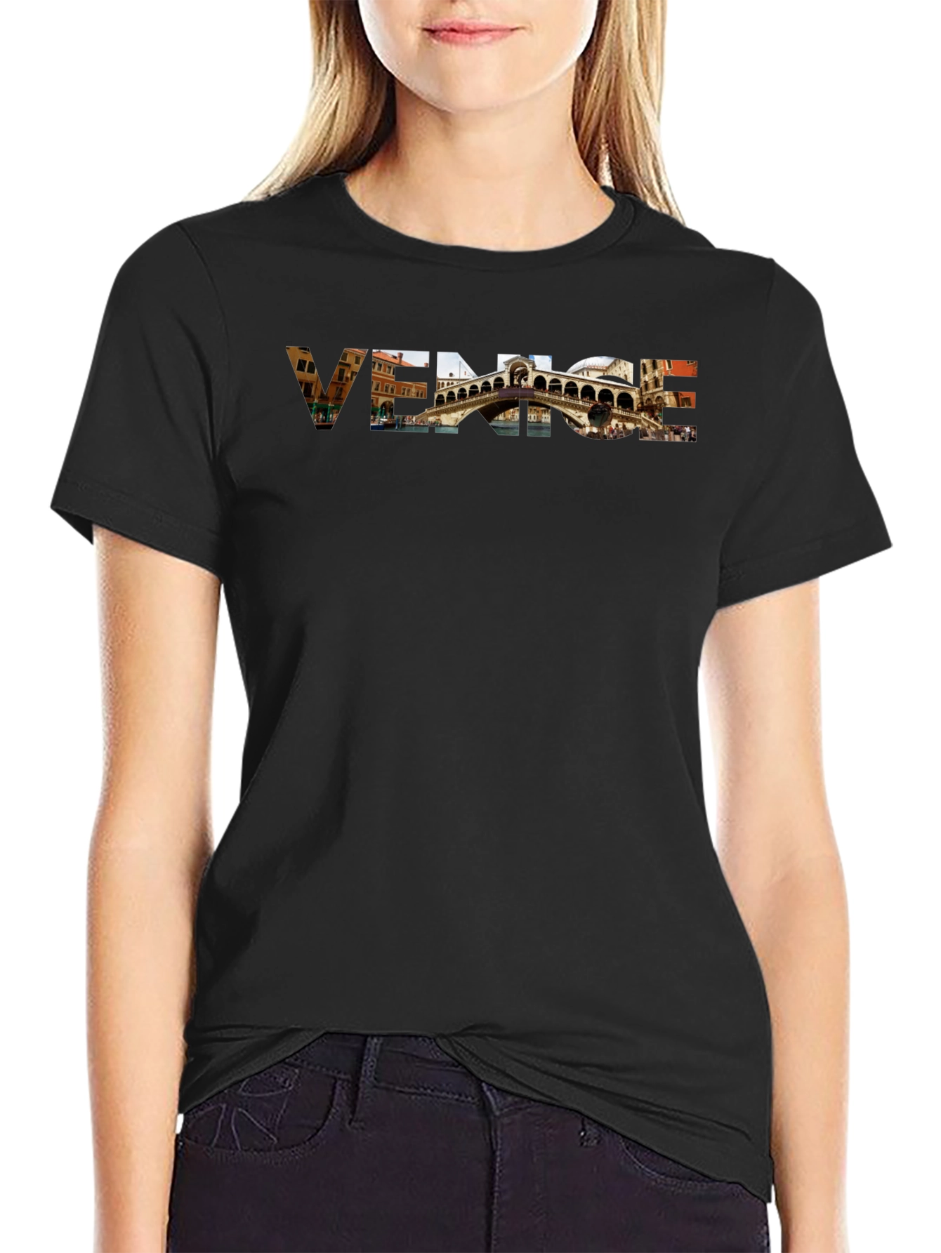 Venice Graphic Tee - Rialto Bridge T-Shirt