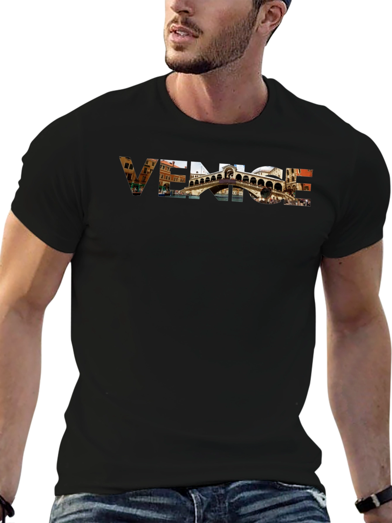 Venice Graphic Tee - Rialto Bridge T-Shirt