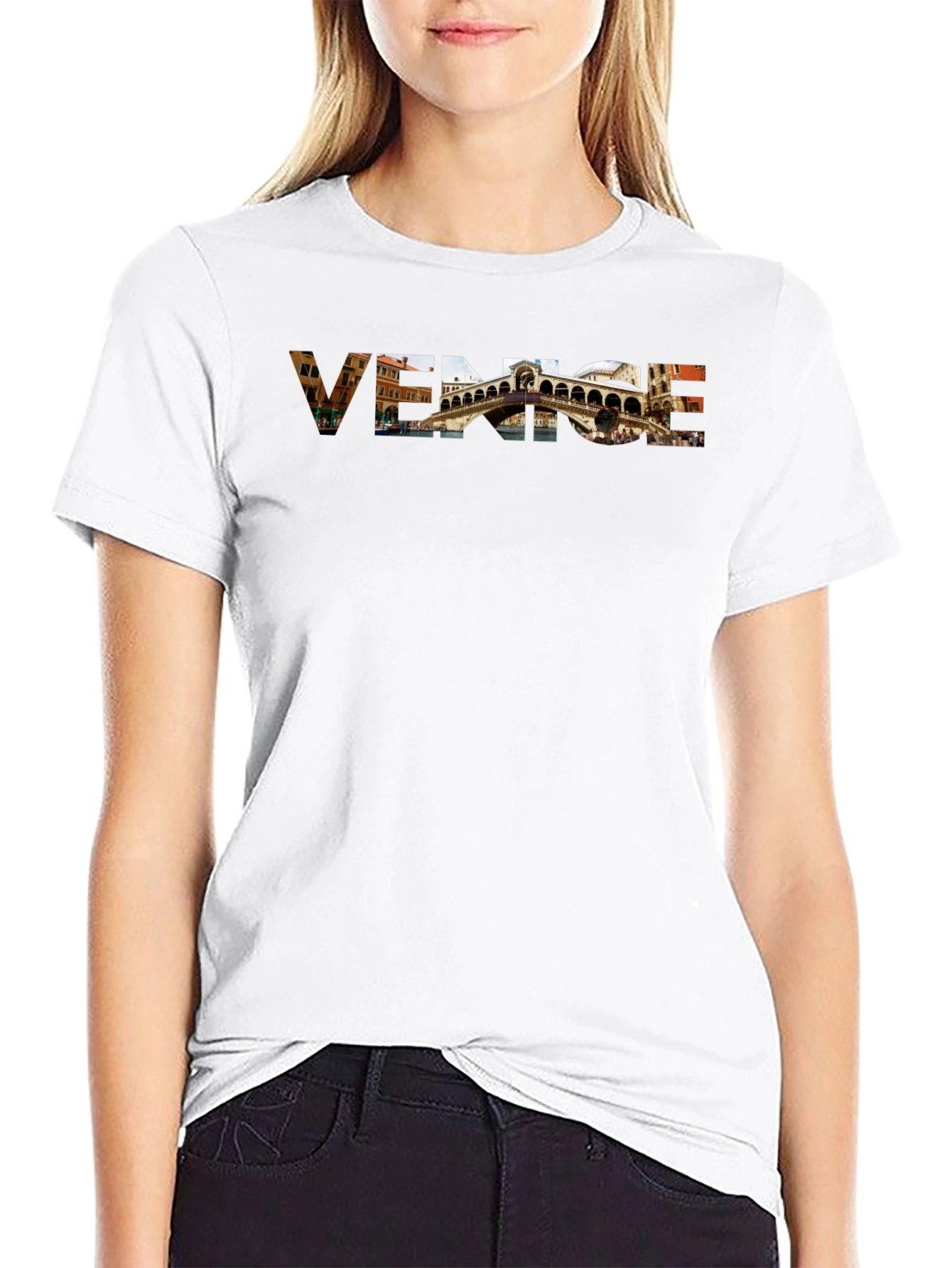 Venice Graphic Tee - Rialto Bridge T-Shirt