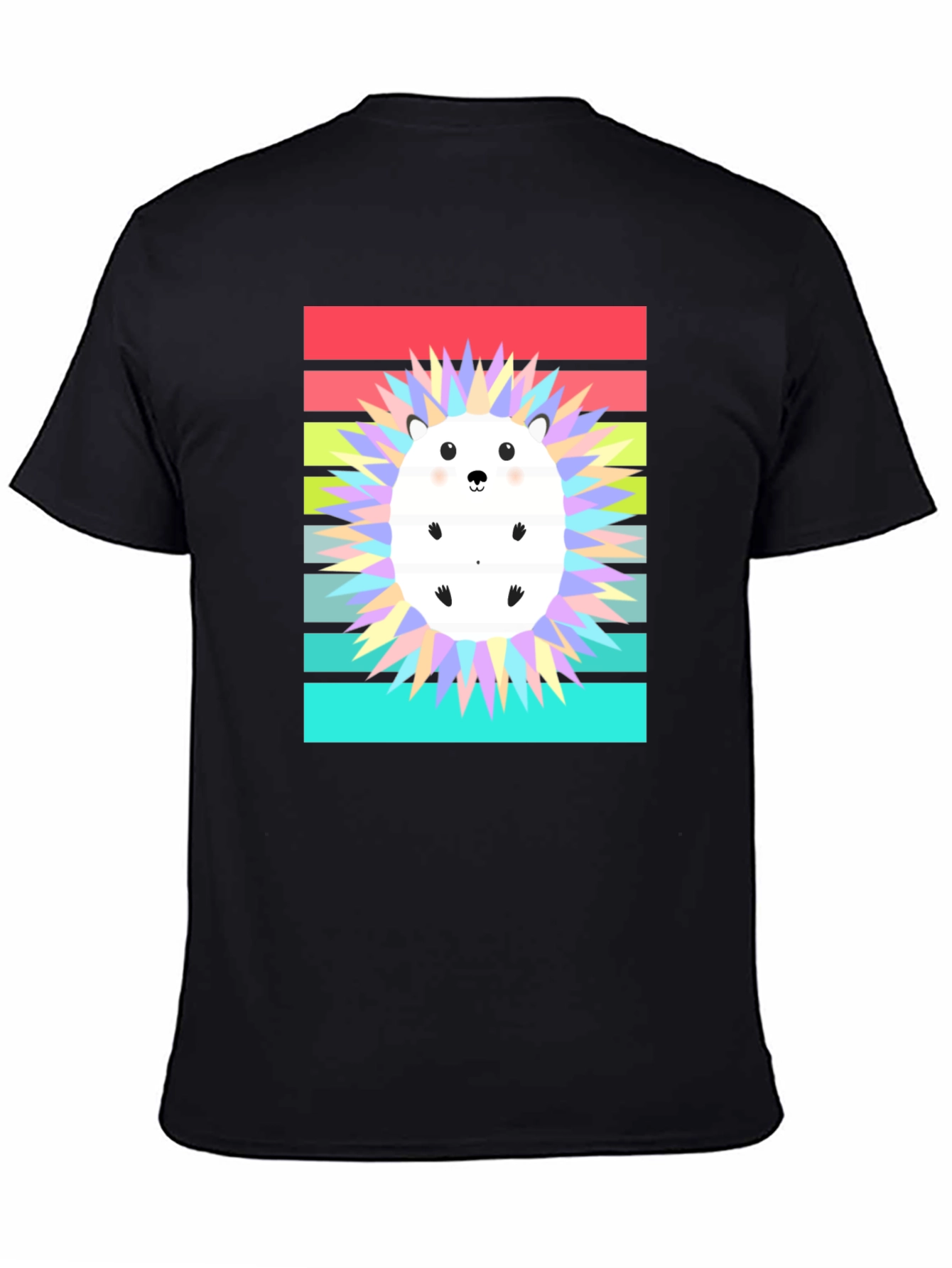 Cute Hedgehog Graphic Tee - Retro Style