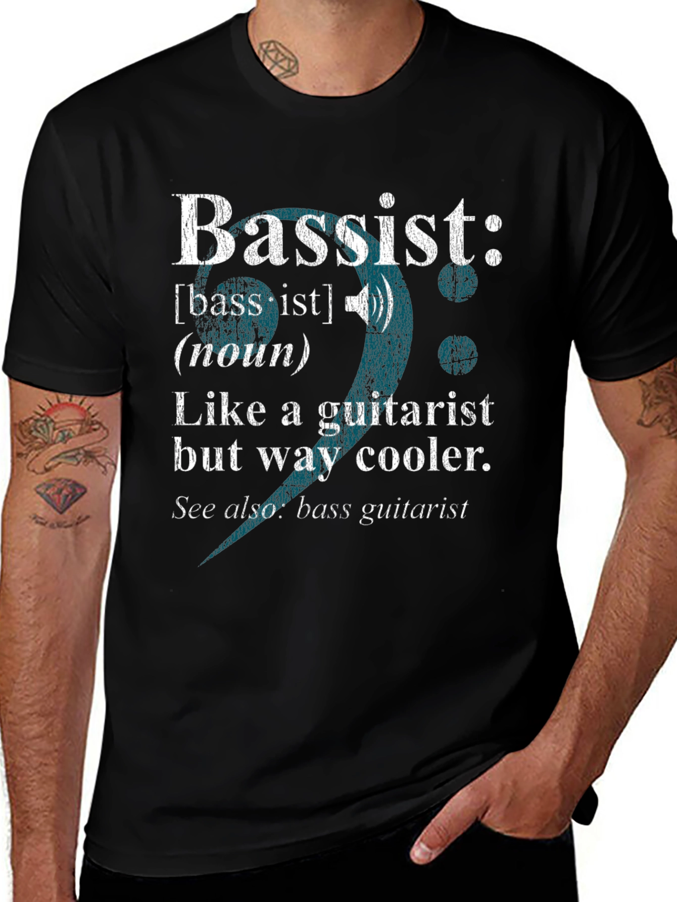 Bassist Definition Graphic Tee - Cool Musician T-Shirt
