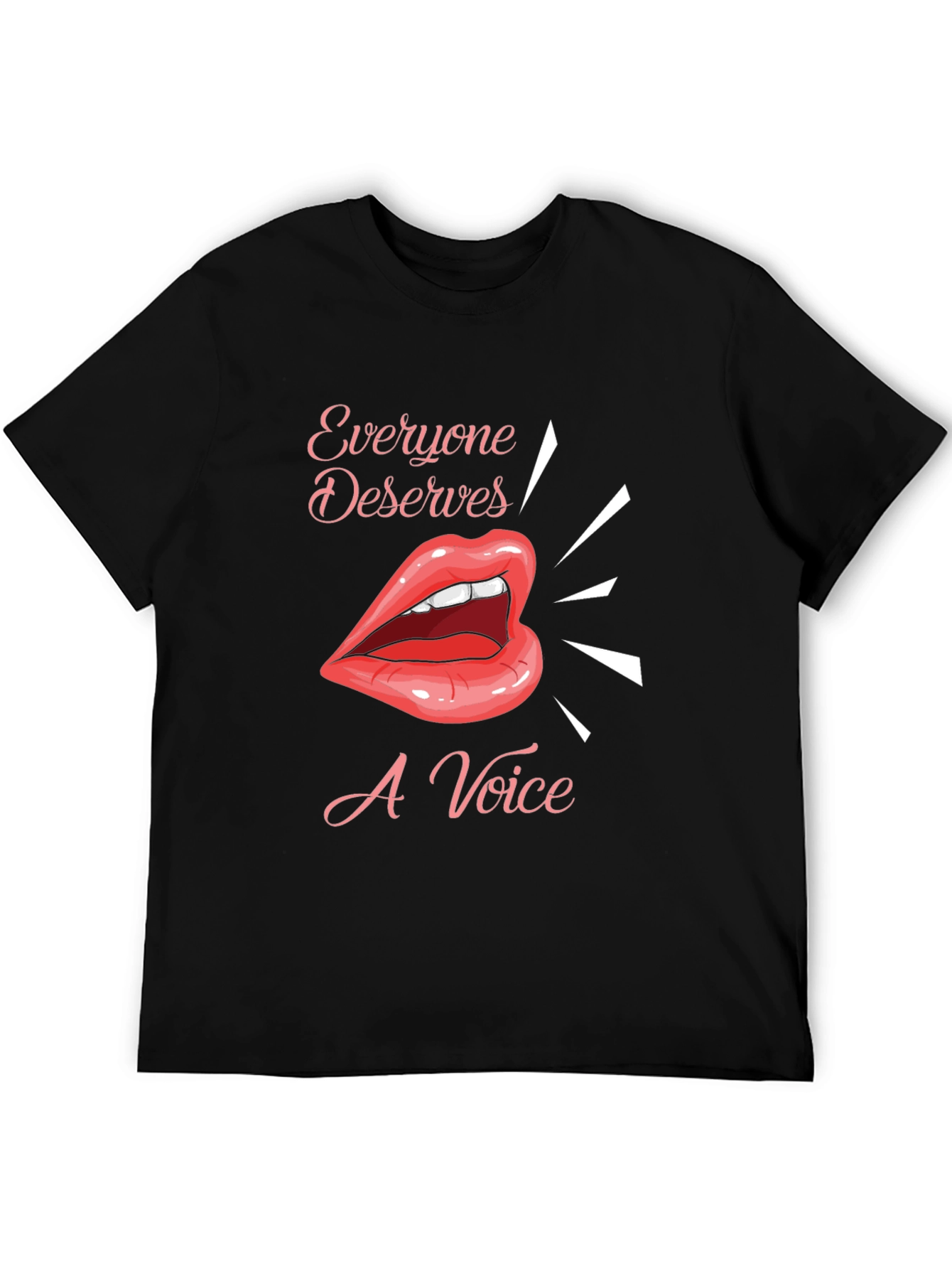 Everyone Deserves a Voice Graphic Tee - Black