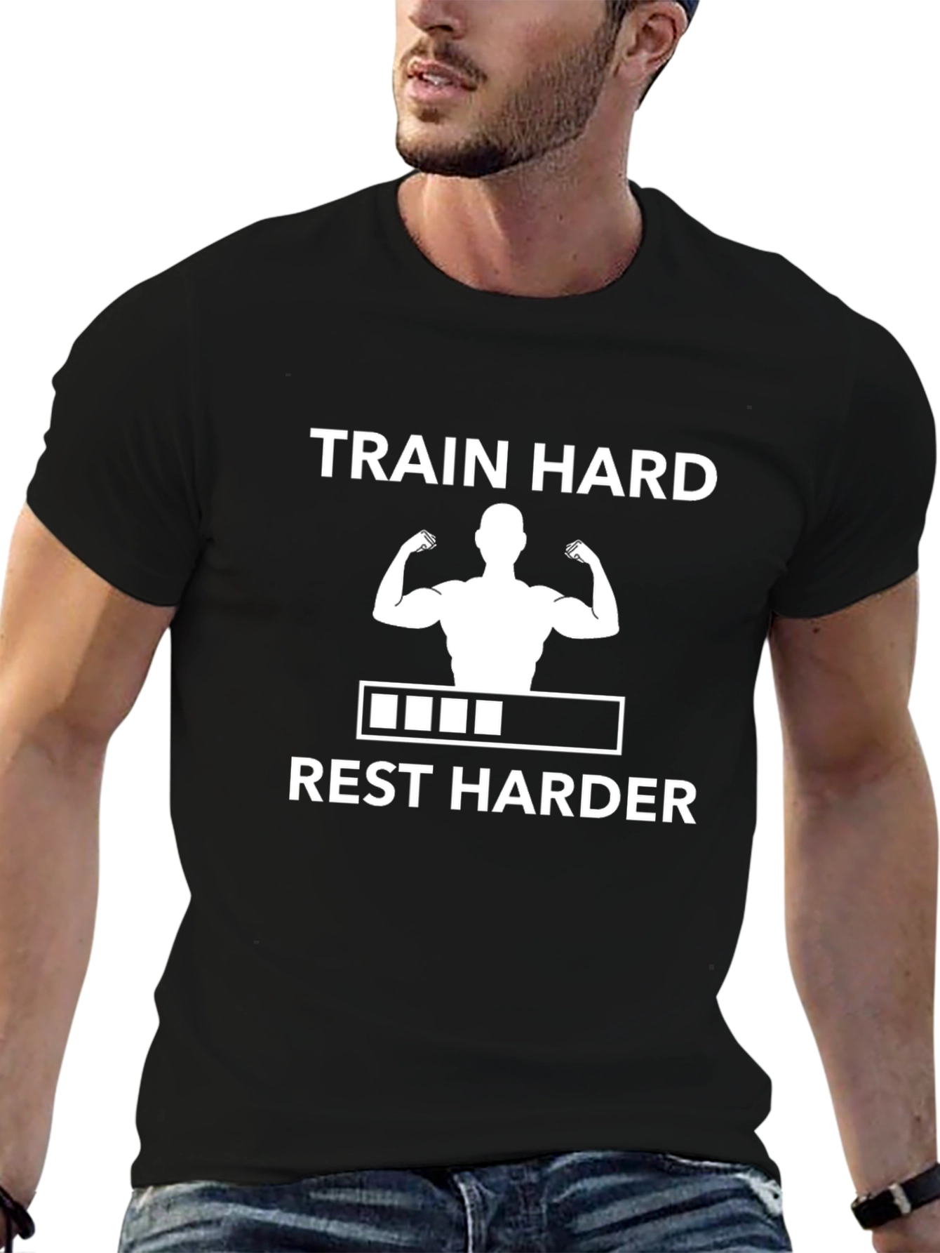 Train Hard Rest Harder Graphic Tee