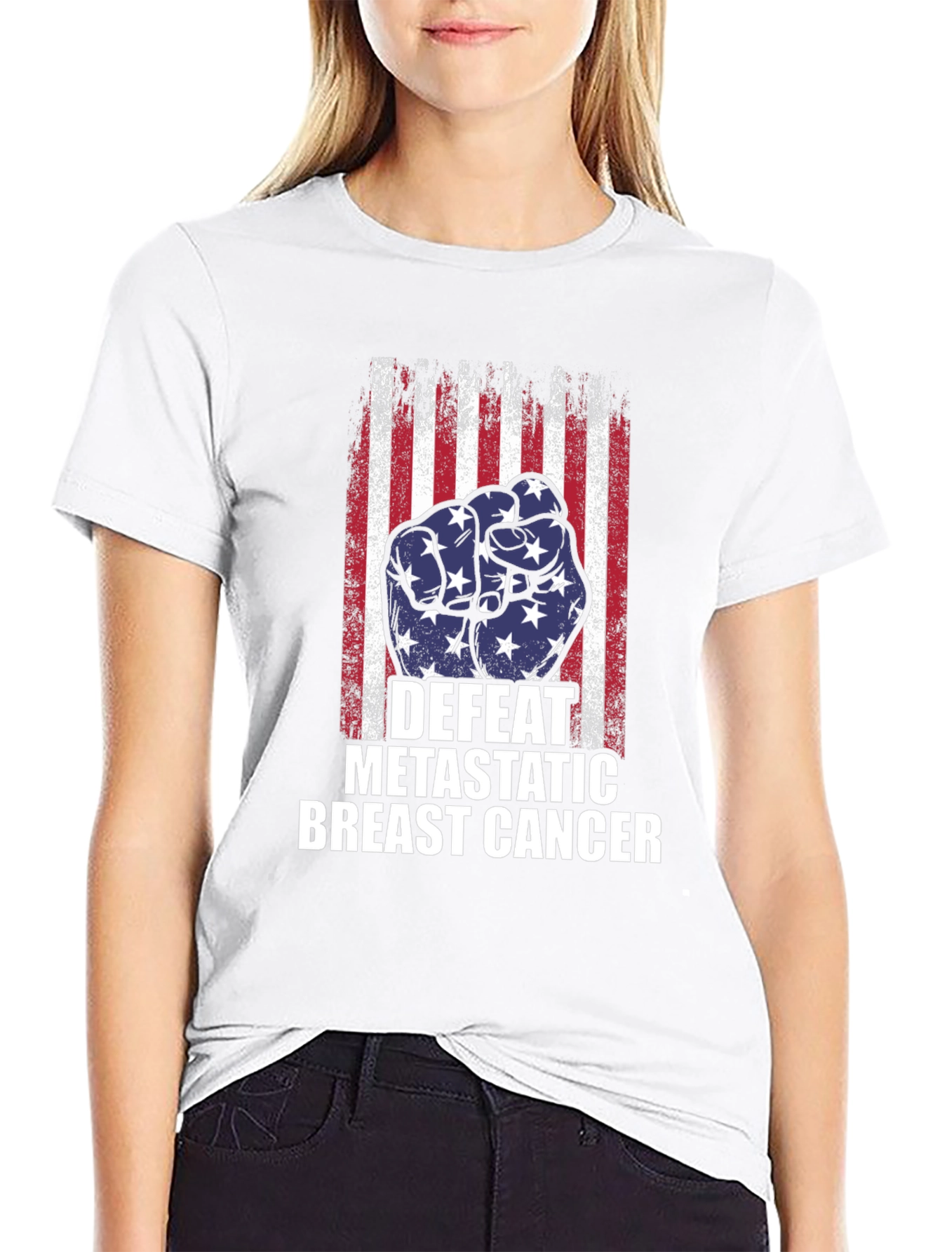 Defeat Metastatic Breast Cancer Graphic T-Shirt