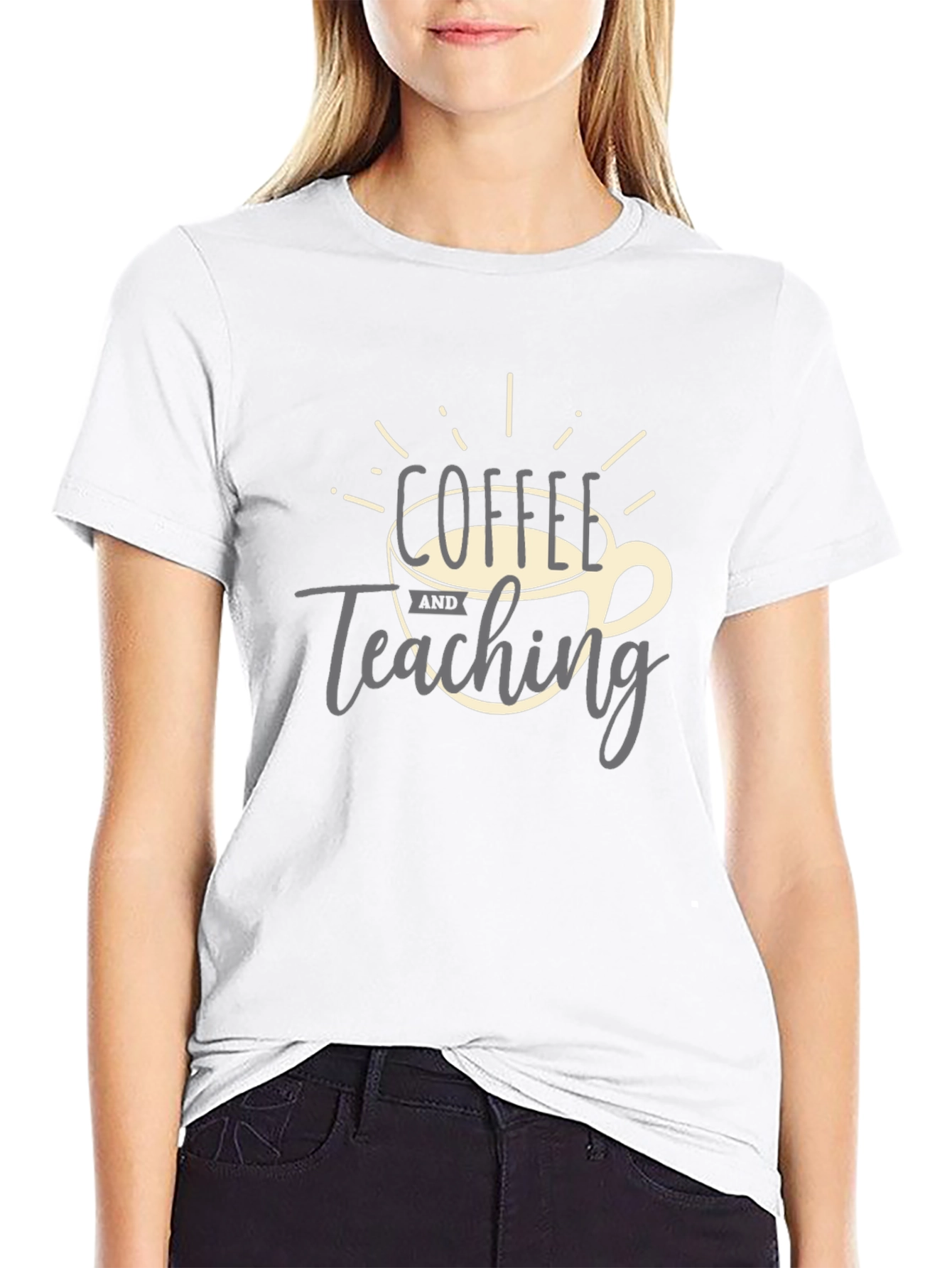 Coffee and Teaching Graphic Tee - Teacher Gift Idea