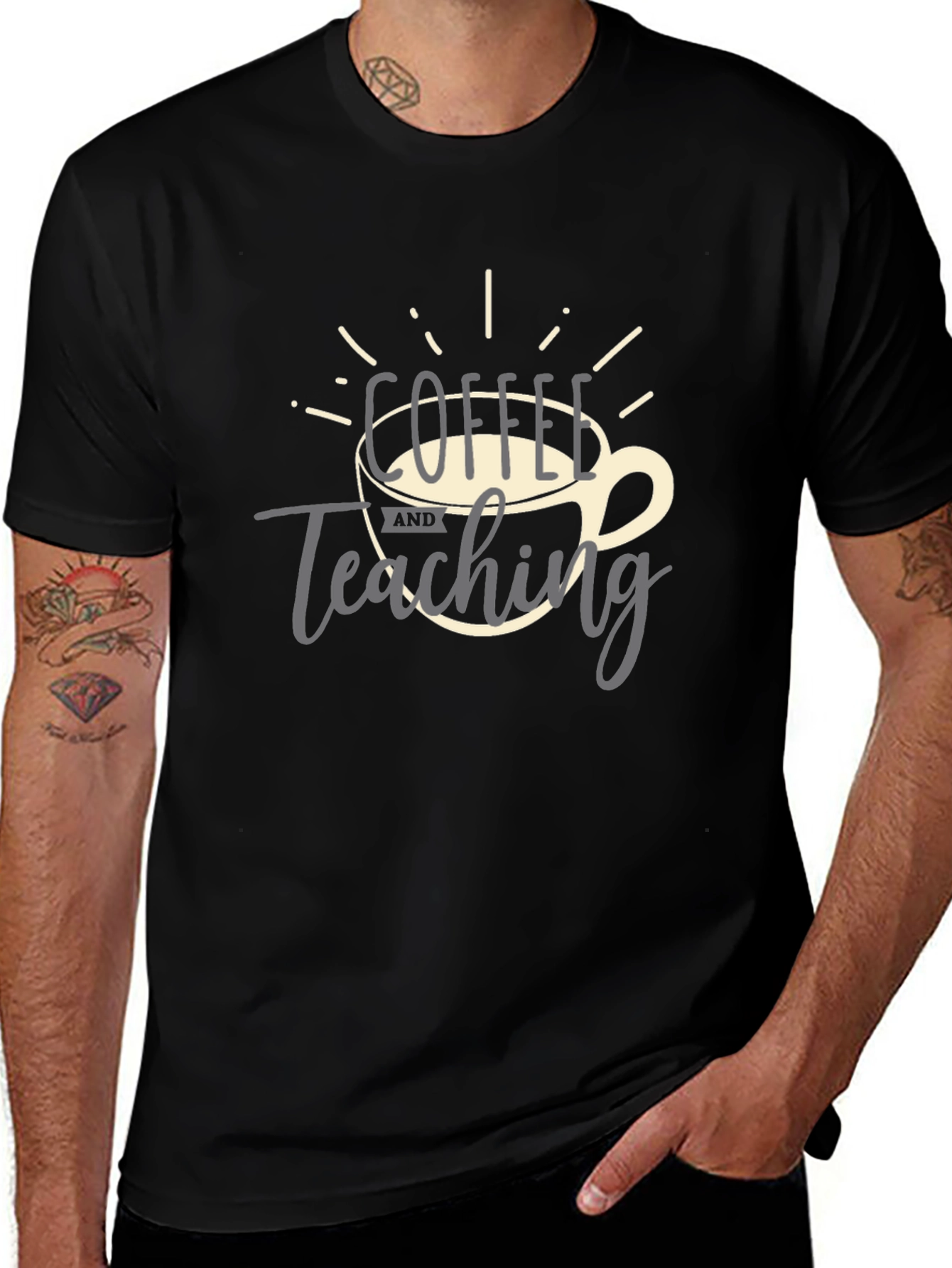 Coffee and Teaching Graphic Tee - Teacher Gift Idea