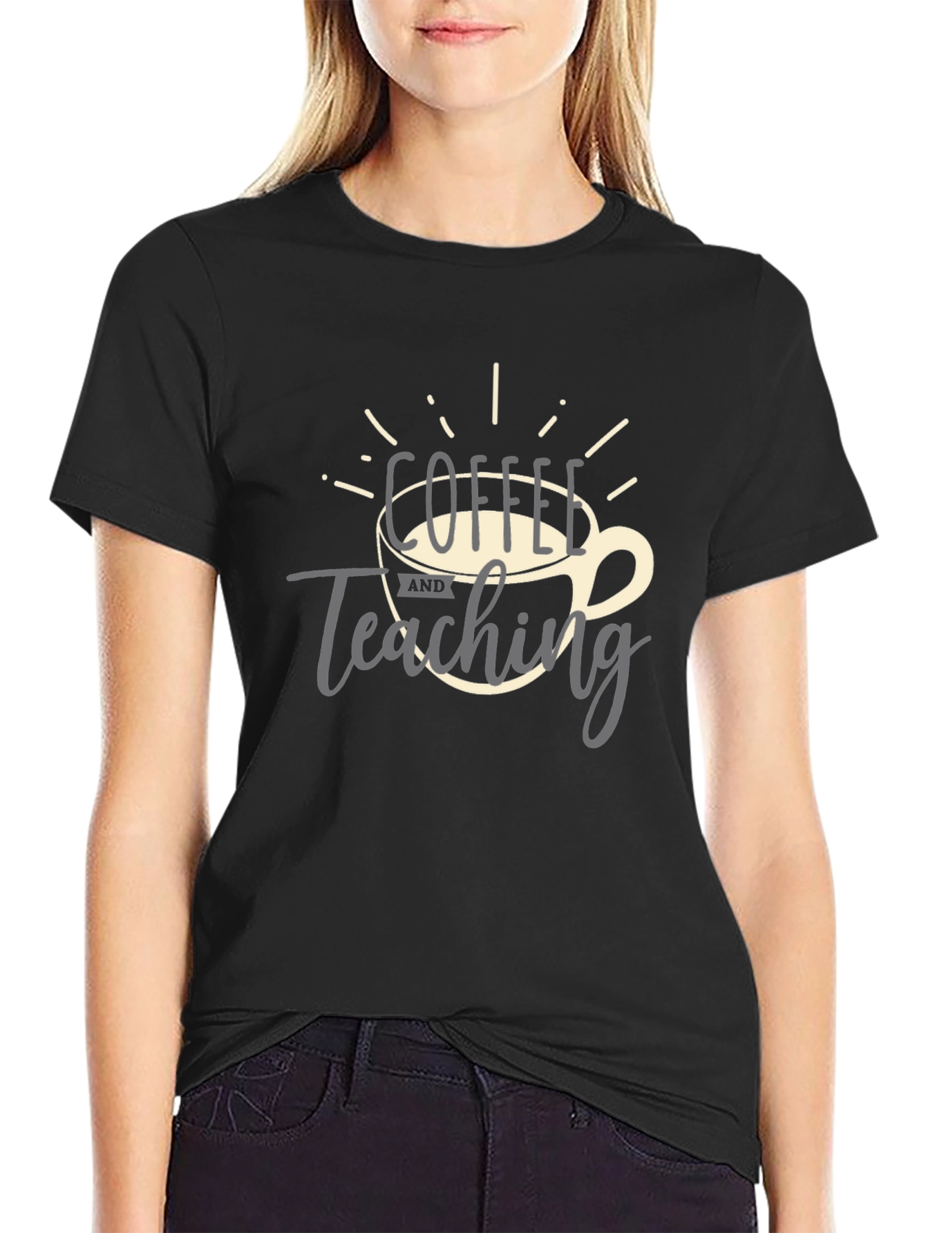 Coffee and Teaching Graphic Tee - Teacher Gift Idea
