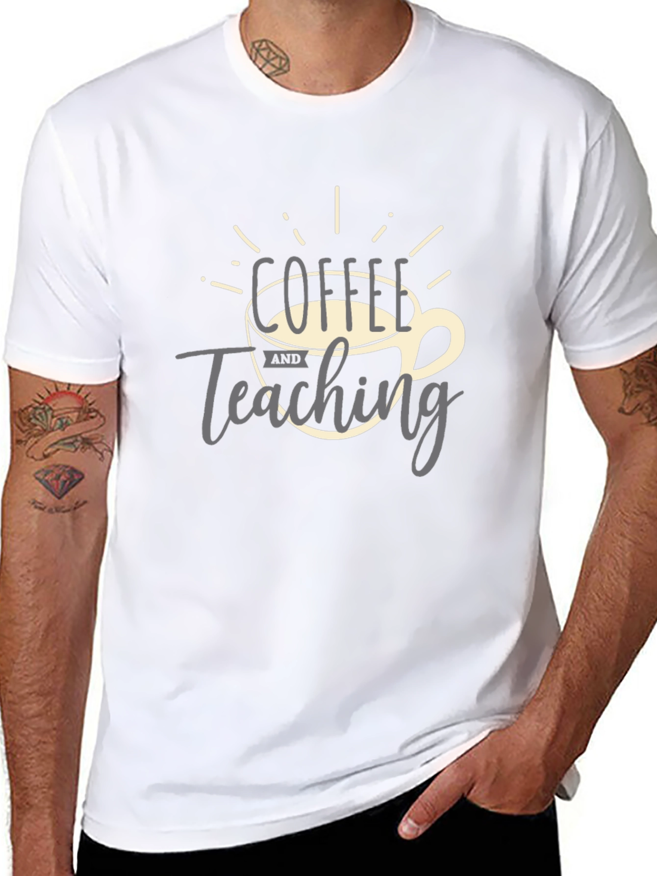 Coffee and Teaching Graphic Tee - Teacher Gift Idea
