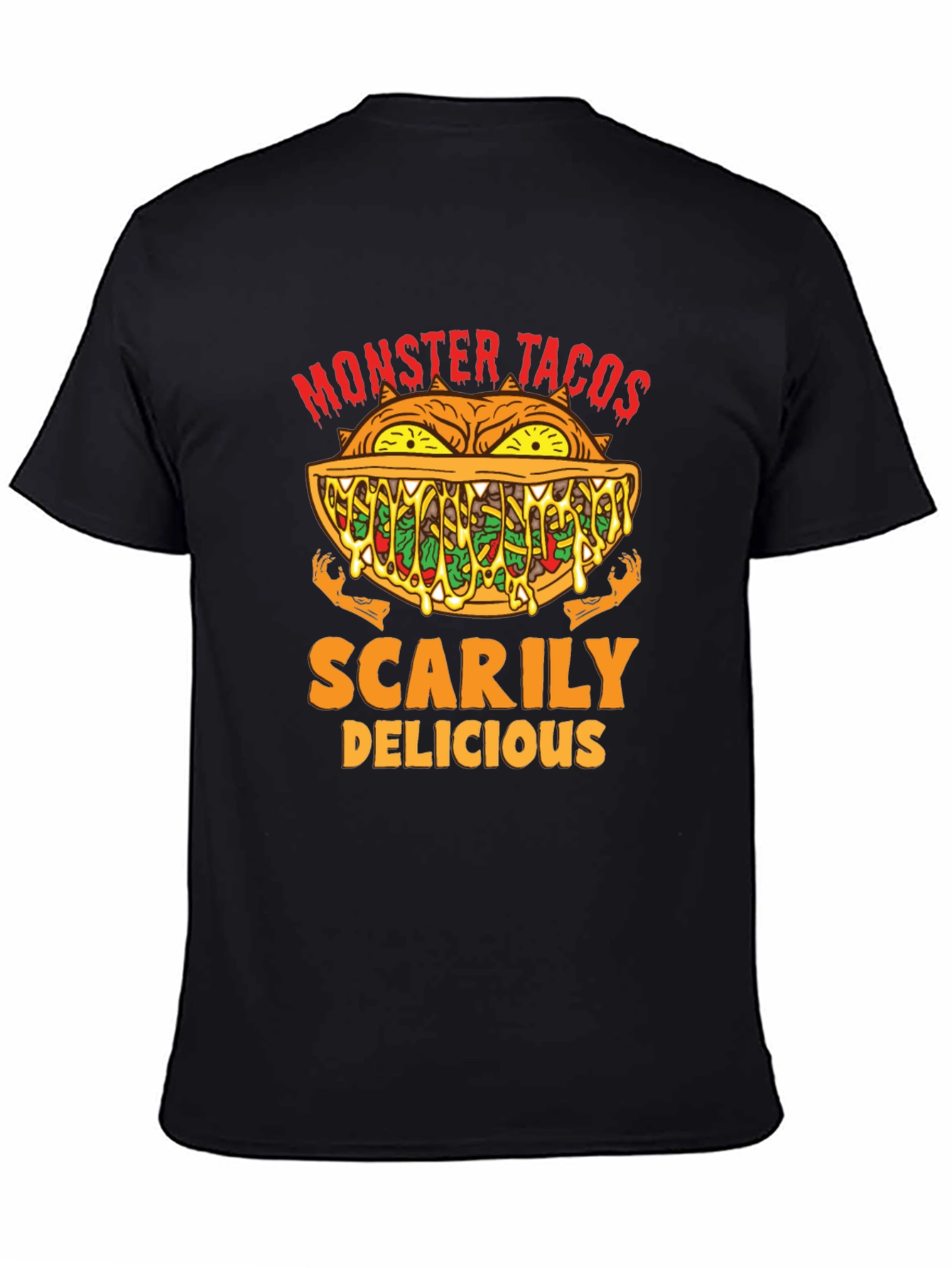 Monster Tacos Scary Delicious Graphic Tee
