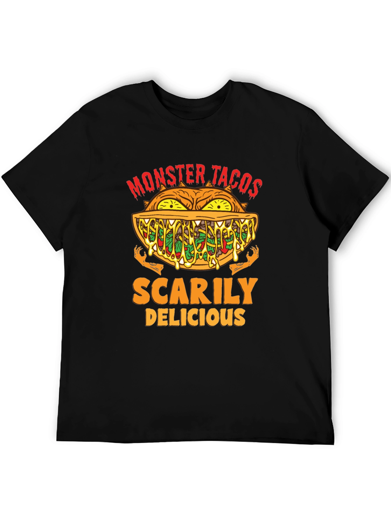 Monster Tacos Scary Delicious Graphic Tee