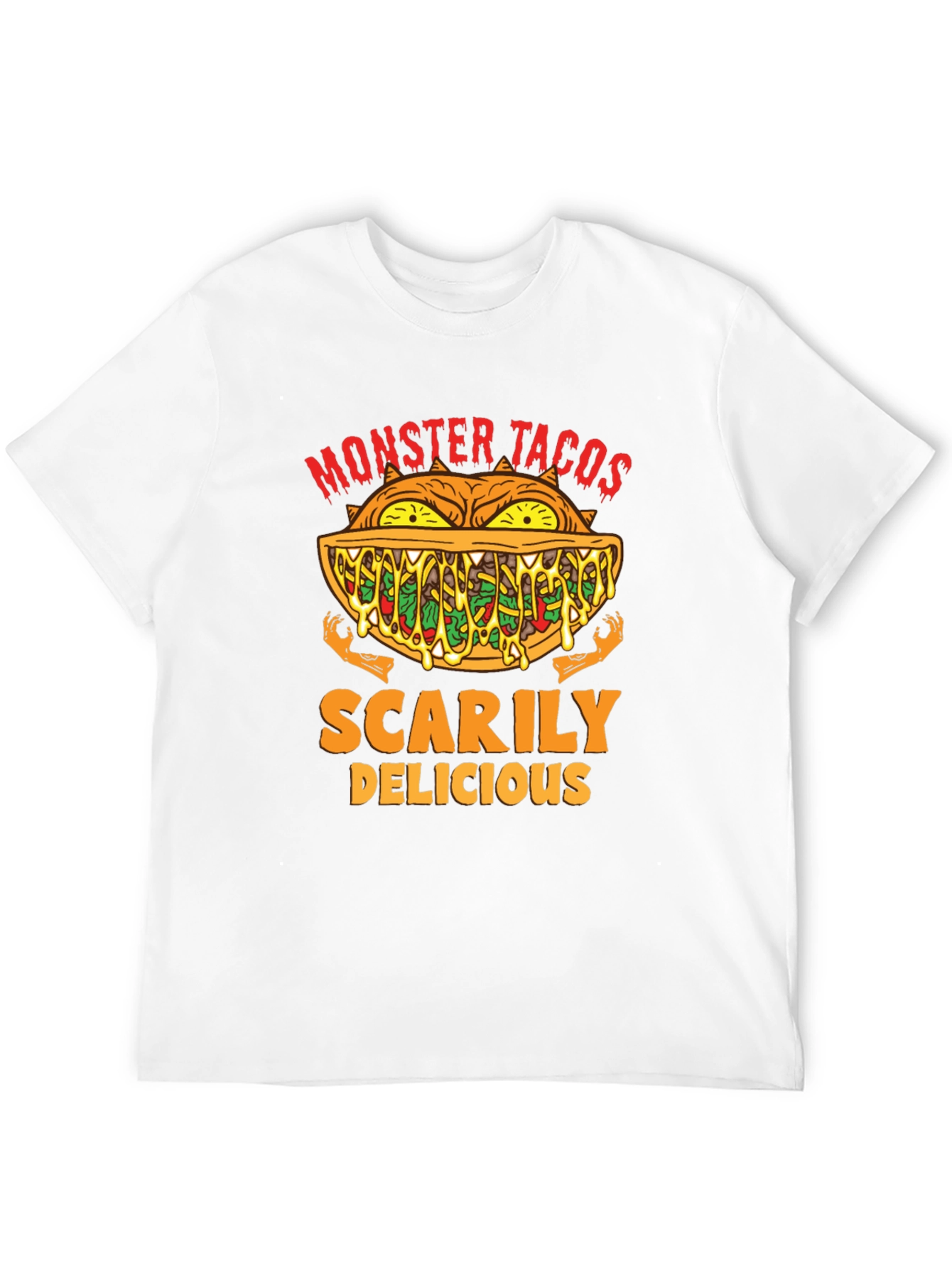 Monster Tacos Scary Delicious Graphic Tee