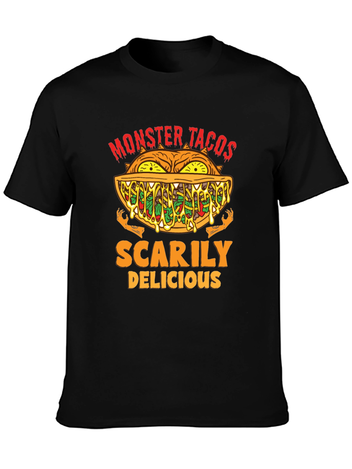Monster Tacos Scary Delicious Graphic Tee