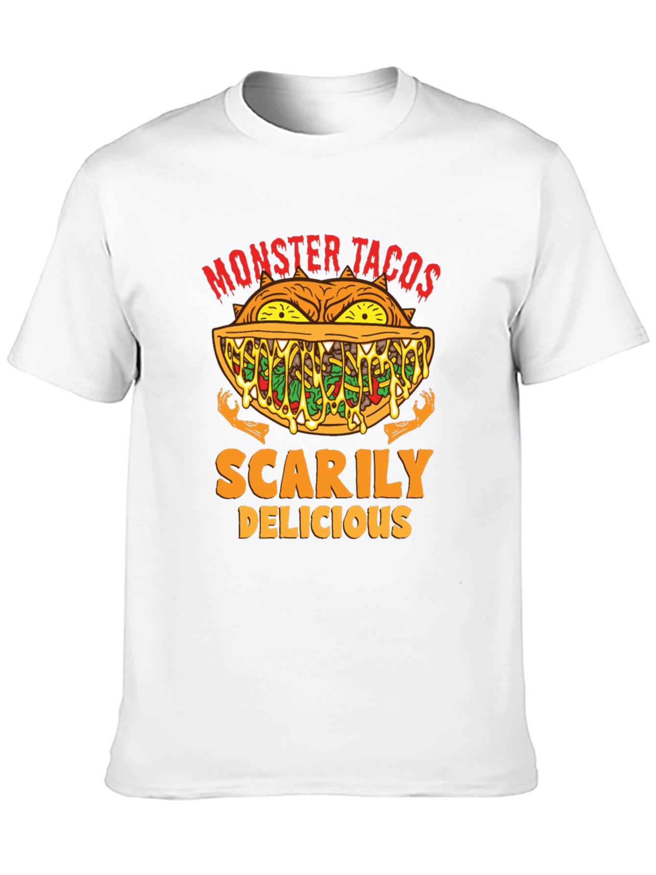 Monster Tacos Scary Delicious Graphic Tee