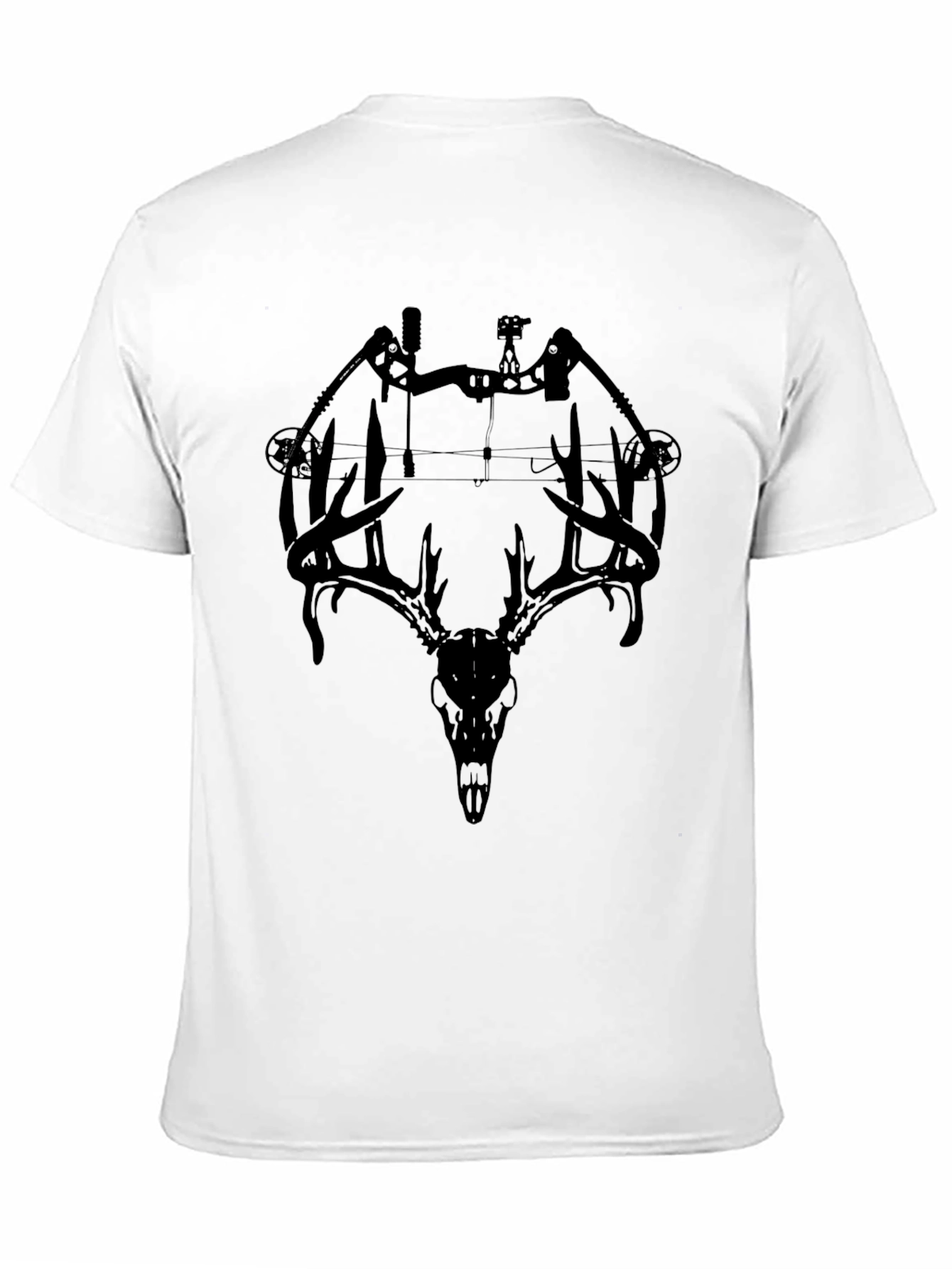 Bow and Deer Skull Graphic Tee