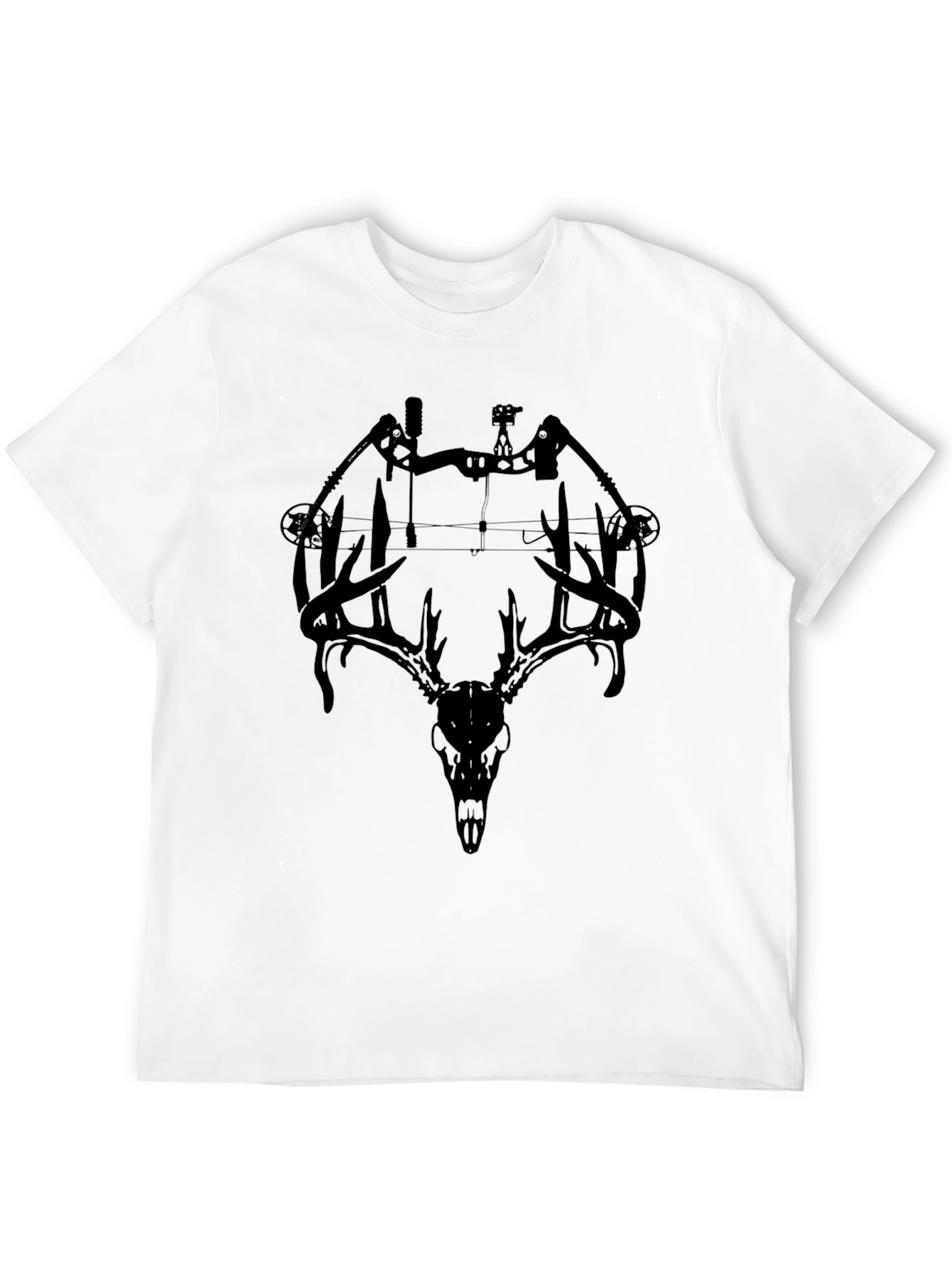 Bow and Deer Skull Graphic Tee