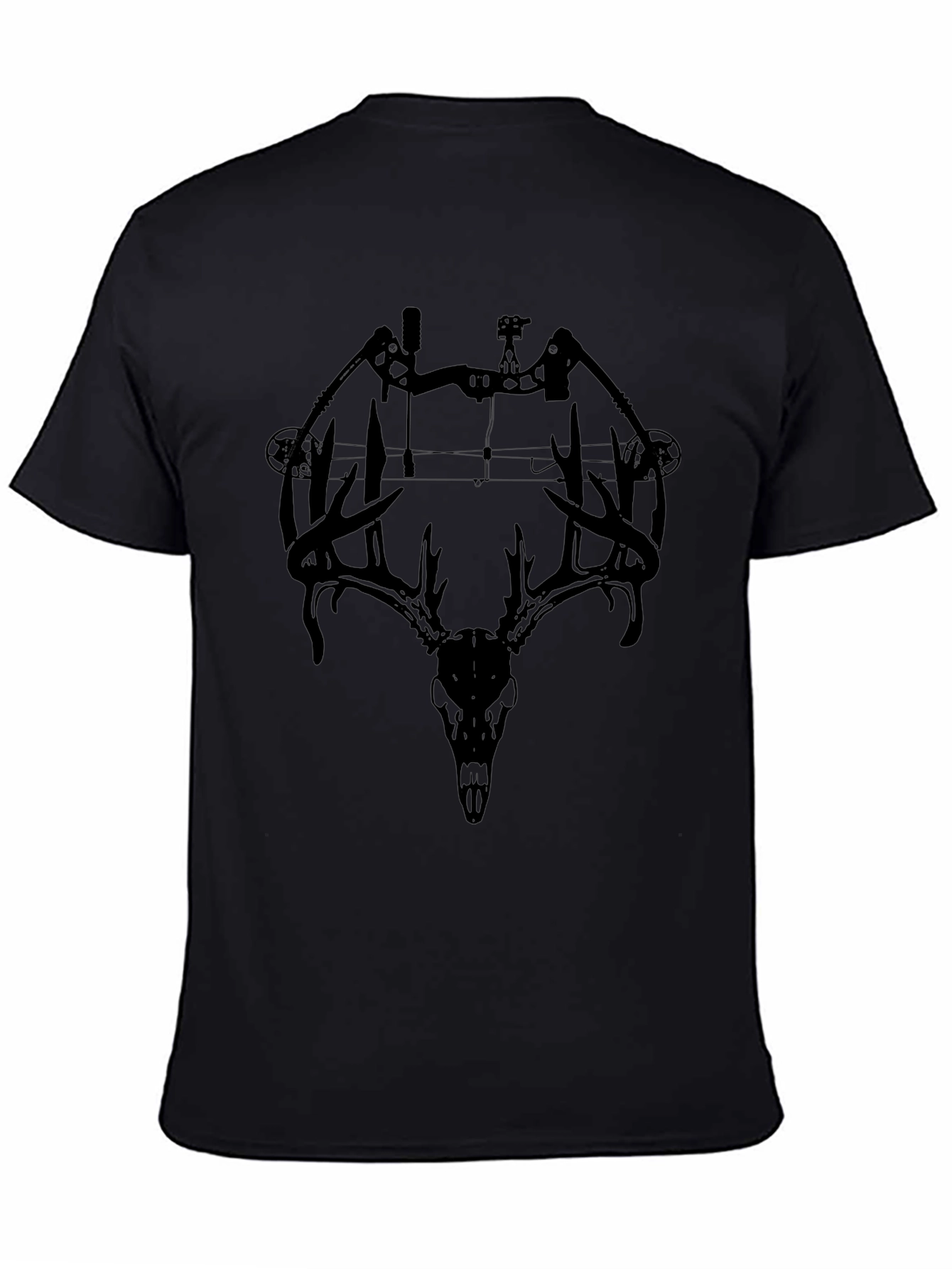 Bow and Deer Skull Graphic Tee
