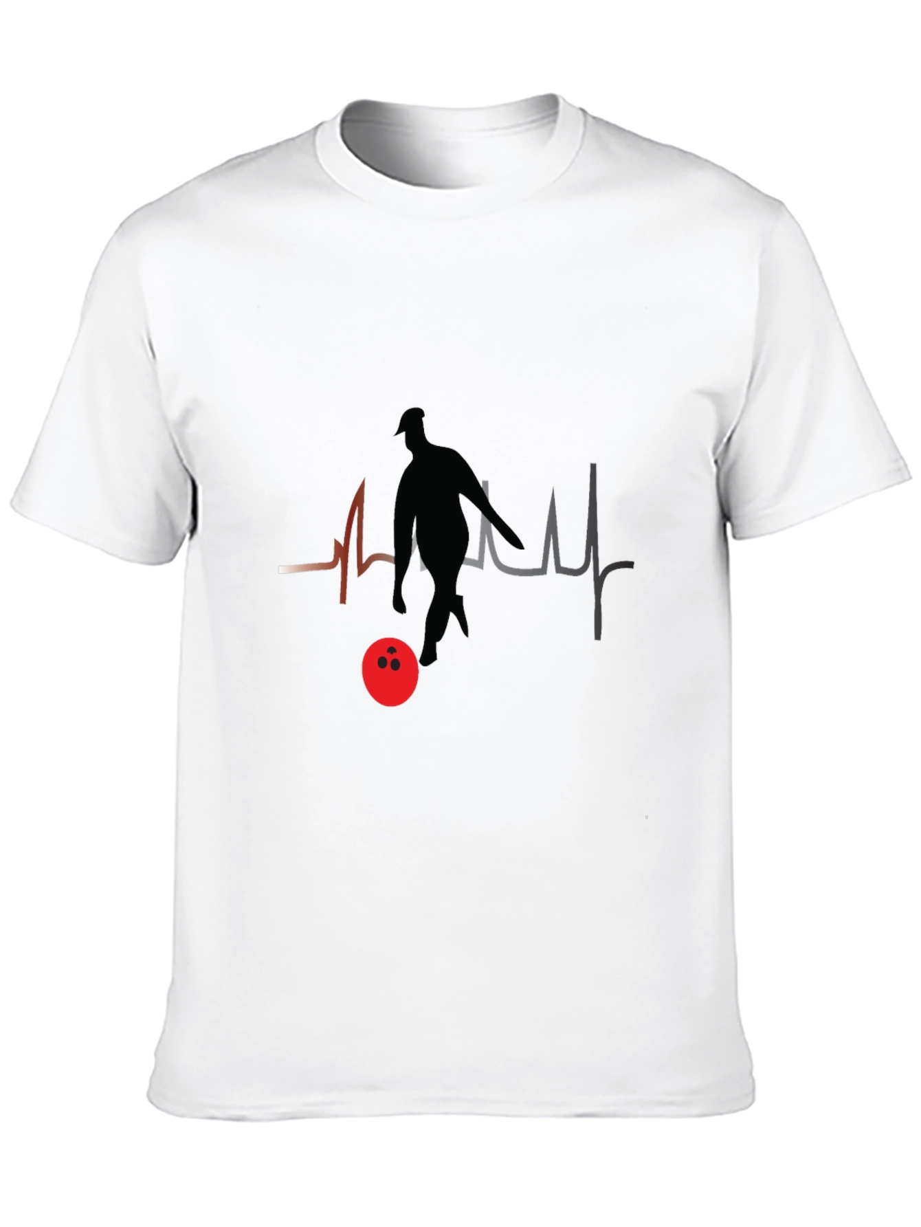 Bowling Heartbeat T-Shirt - Strike Life!
