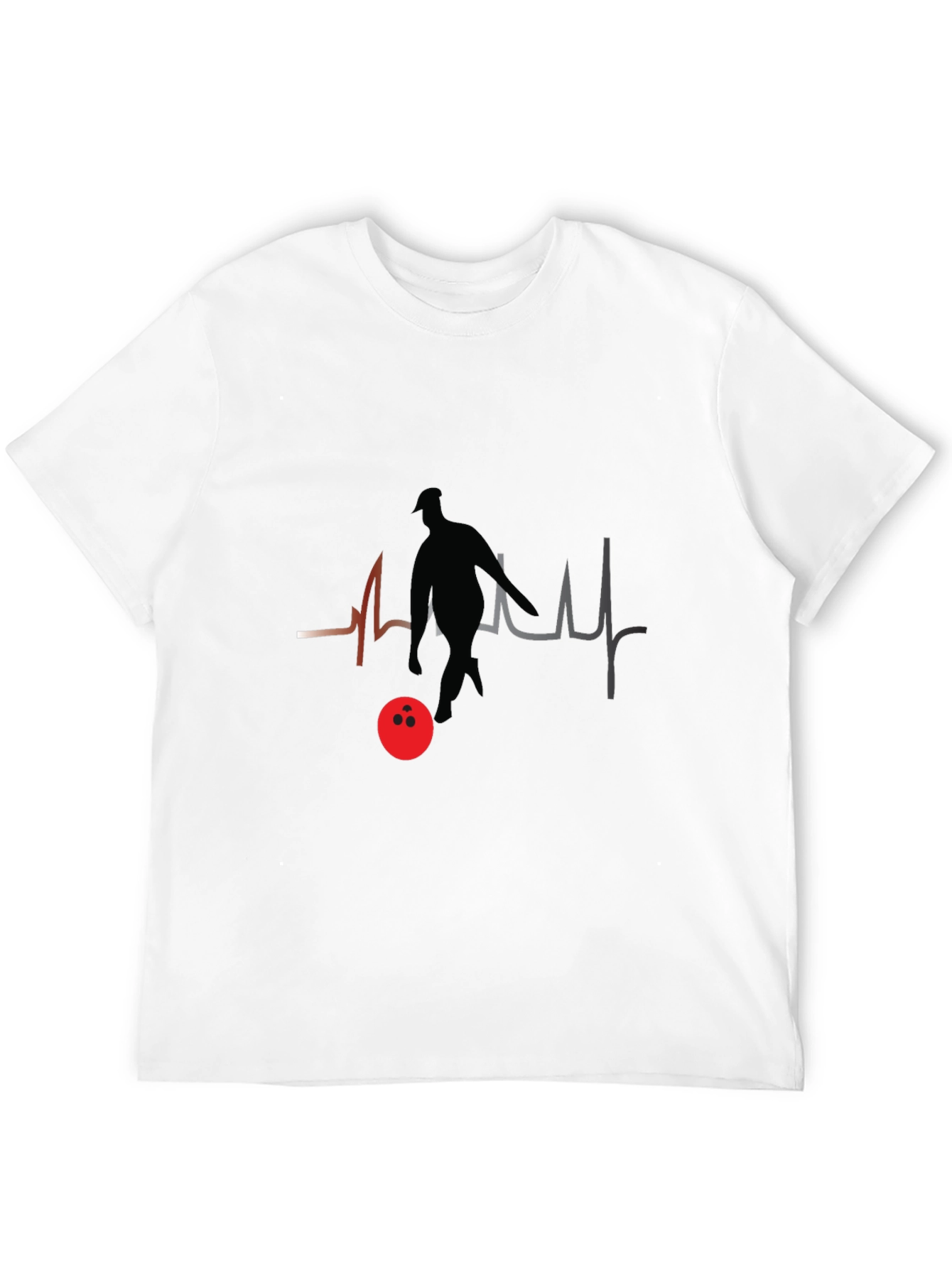 Bowling Heartbeat T-Shirt - Strike Life!