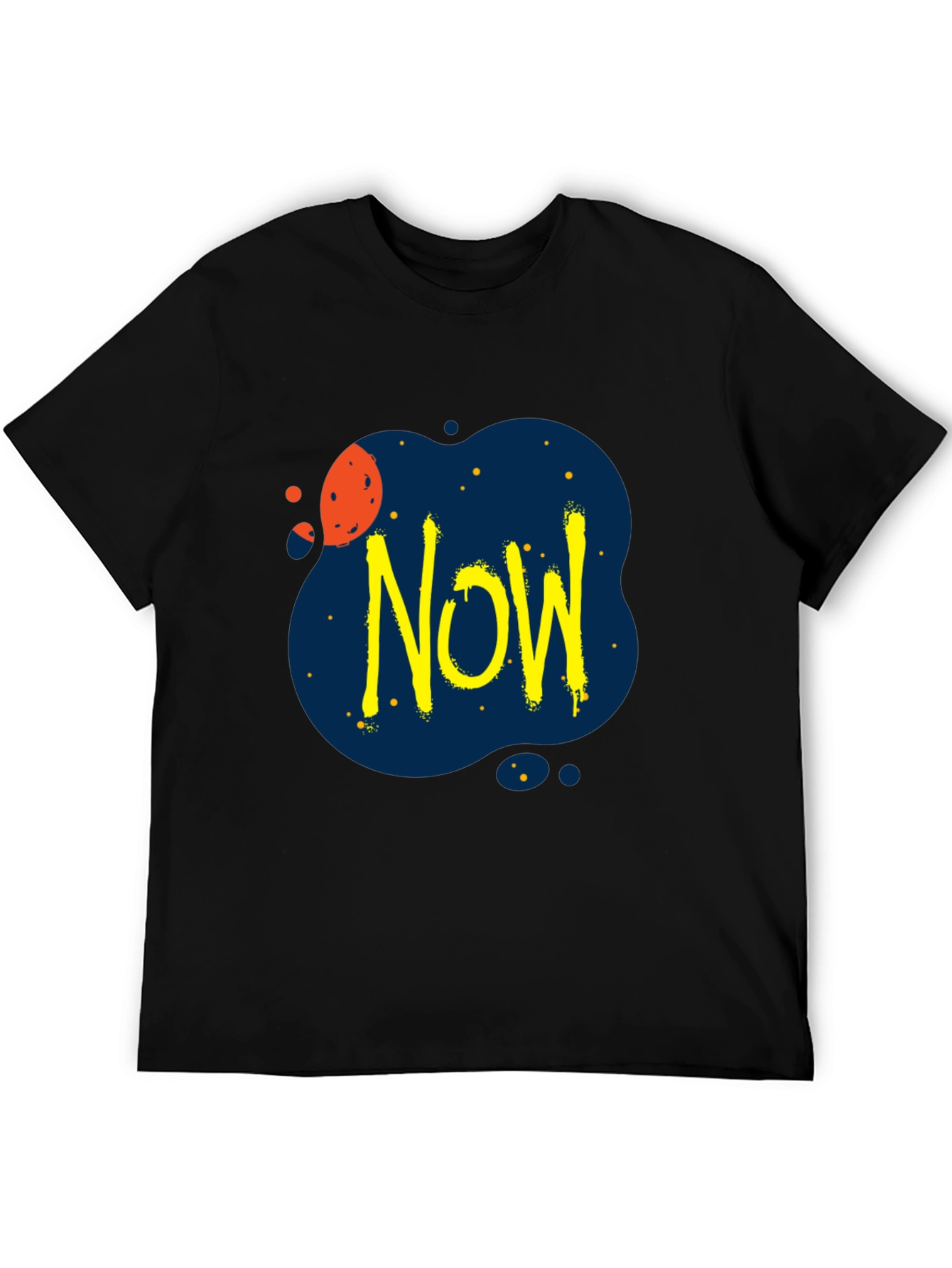 Edgy Now Graphic Black T-Shirt