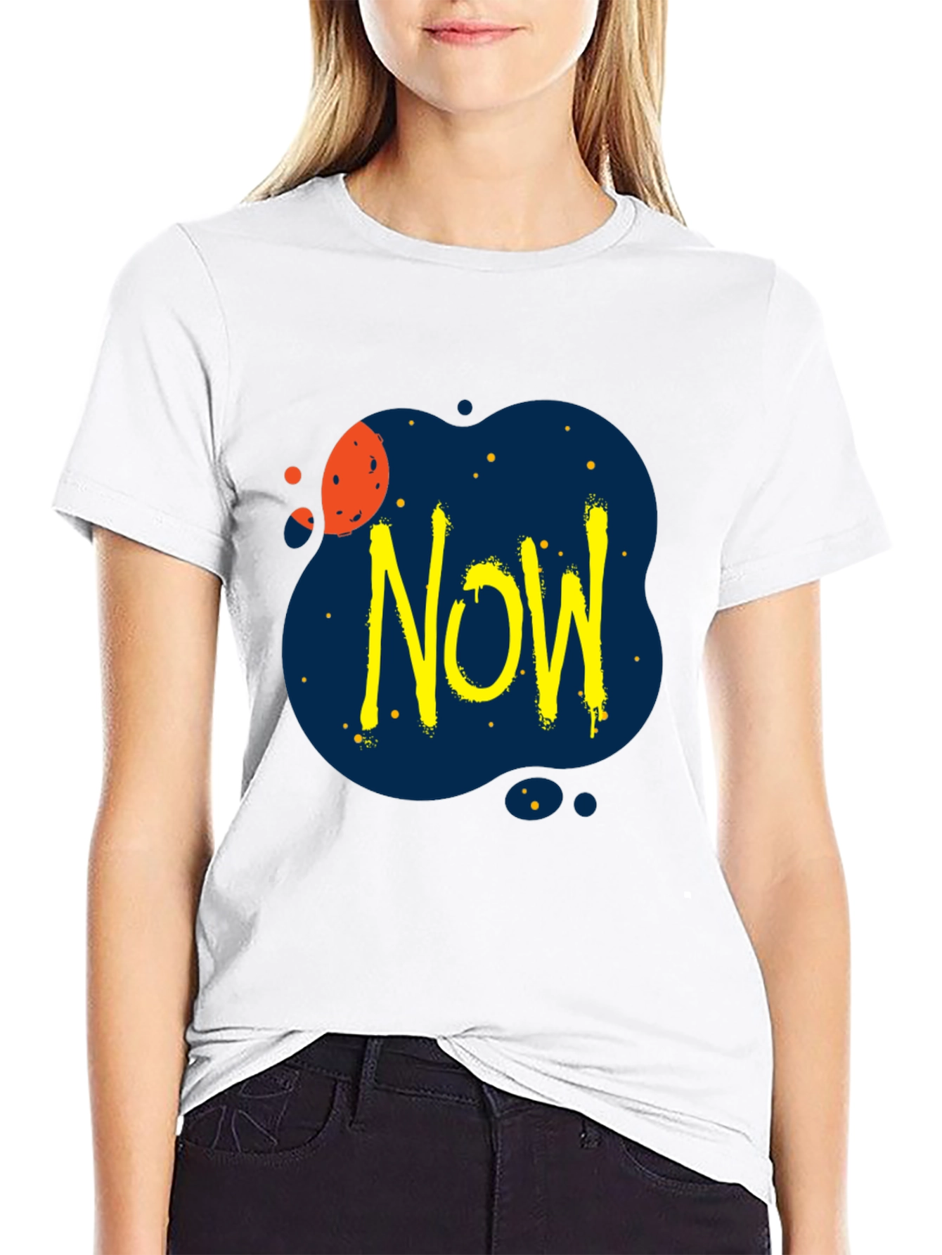 Edgy Now Graphic Black T-Shirt