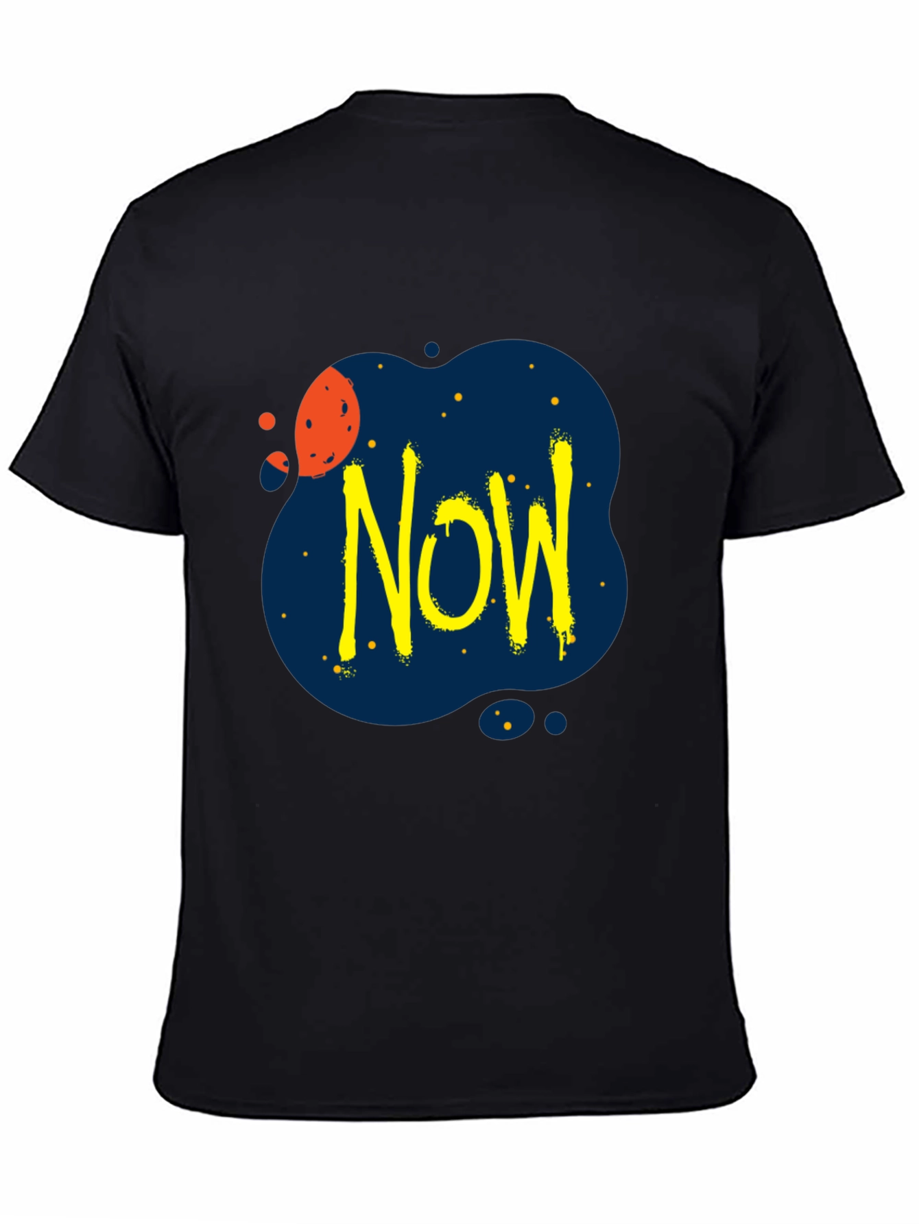 Edgy Now Graphic Black T-Shirt