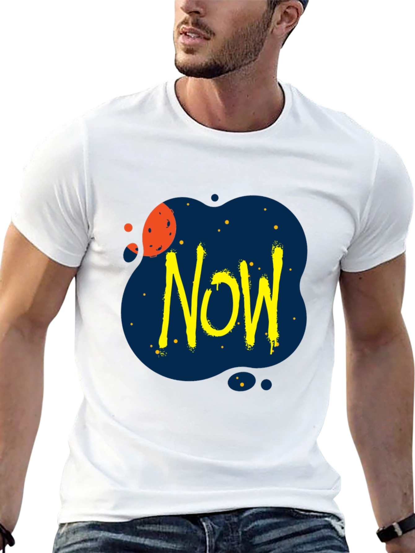 Edgy Now Graphic Black T-Shirt