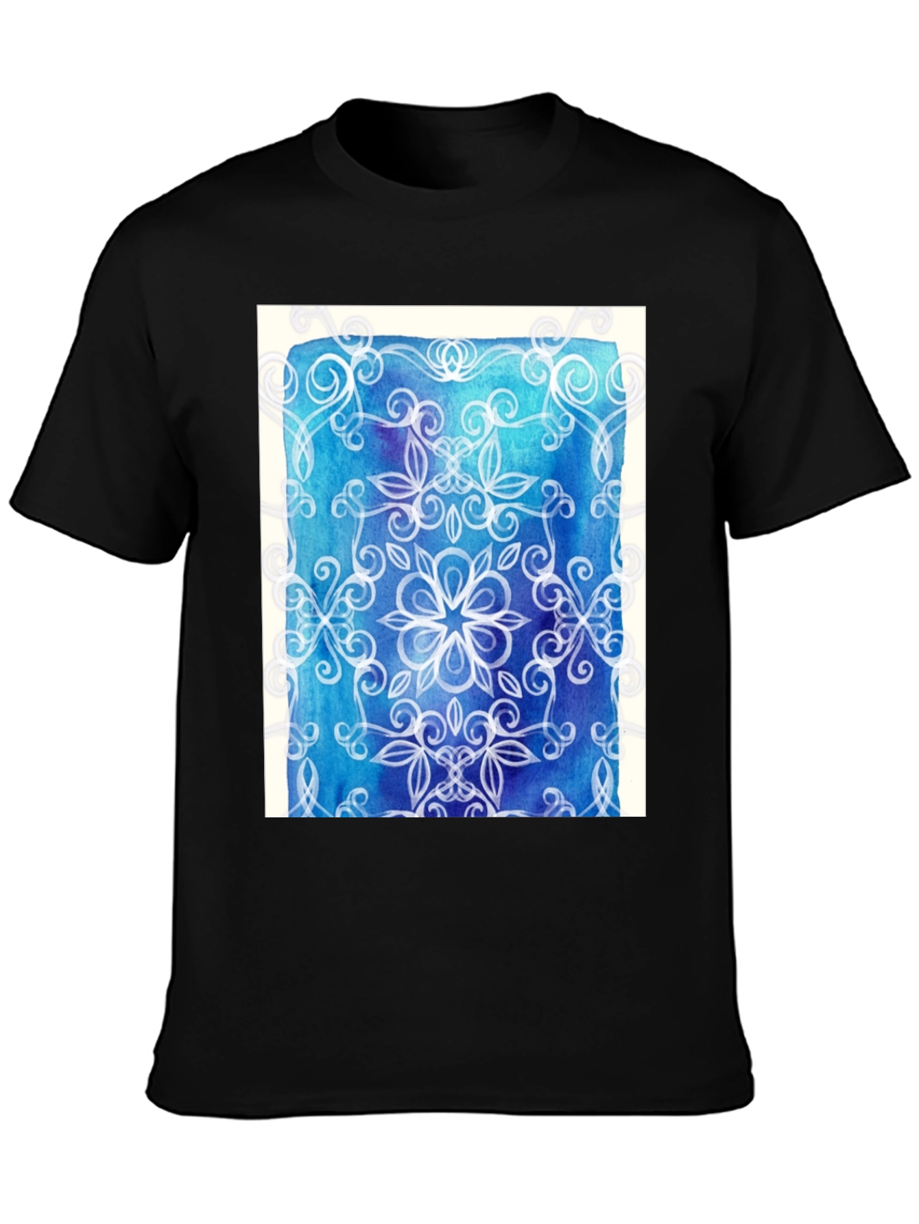 Abstract Floral Mandala Graphic Tee