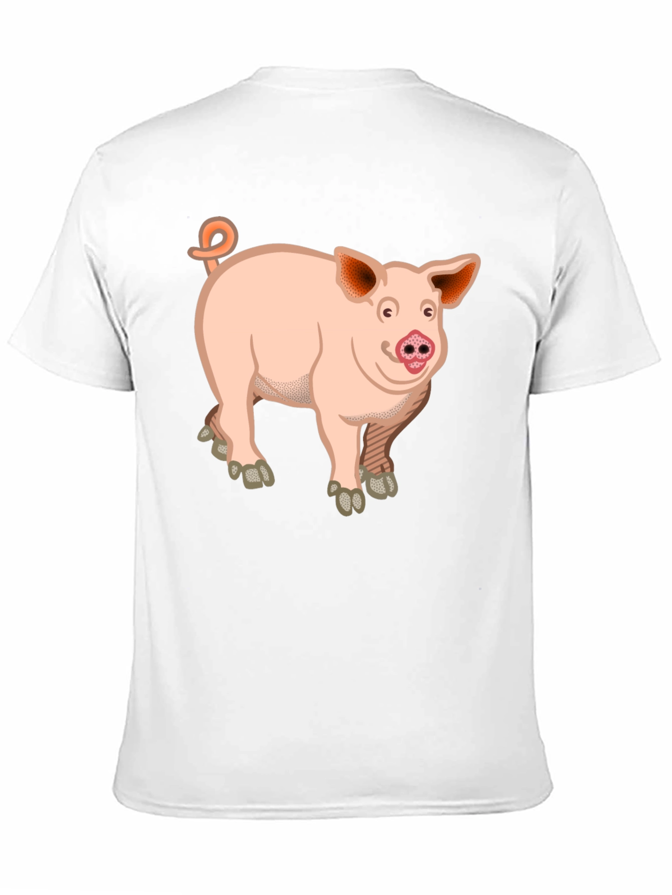 Pig Graphic T-Shirt - Unisex Black Cotton Tee