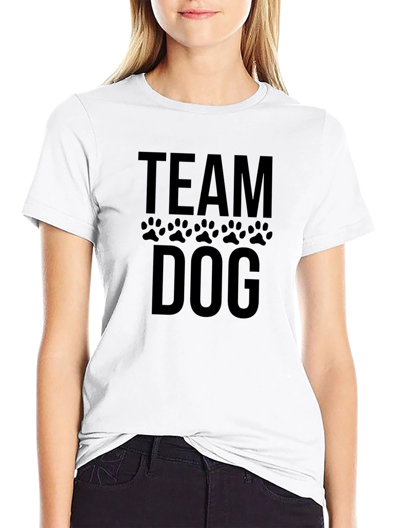 Team Dog Graphic T-Shirt - Black