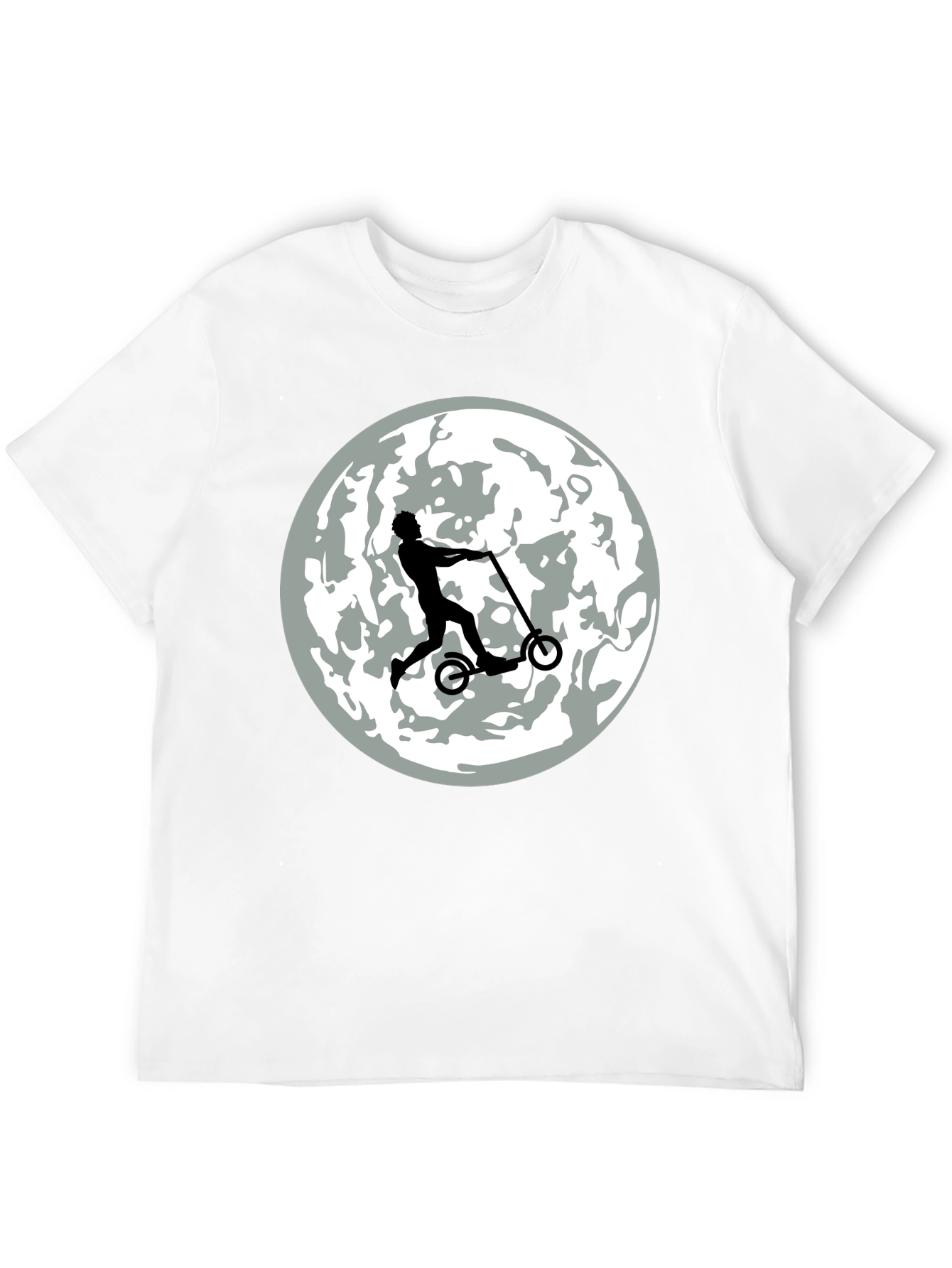 Scooter Rider on the Moon T-Shirt