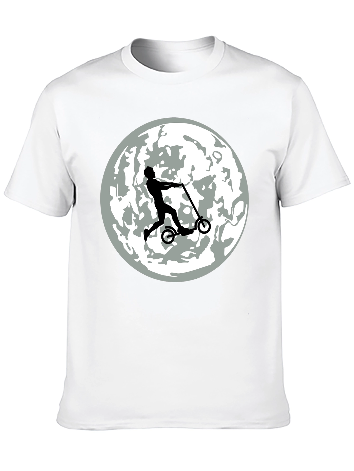 Scooter Rider on the Moon T-Shirt