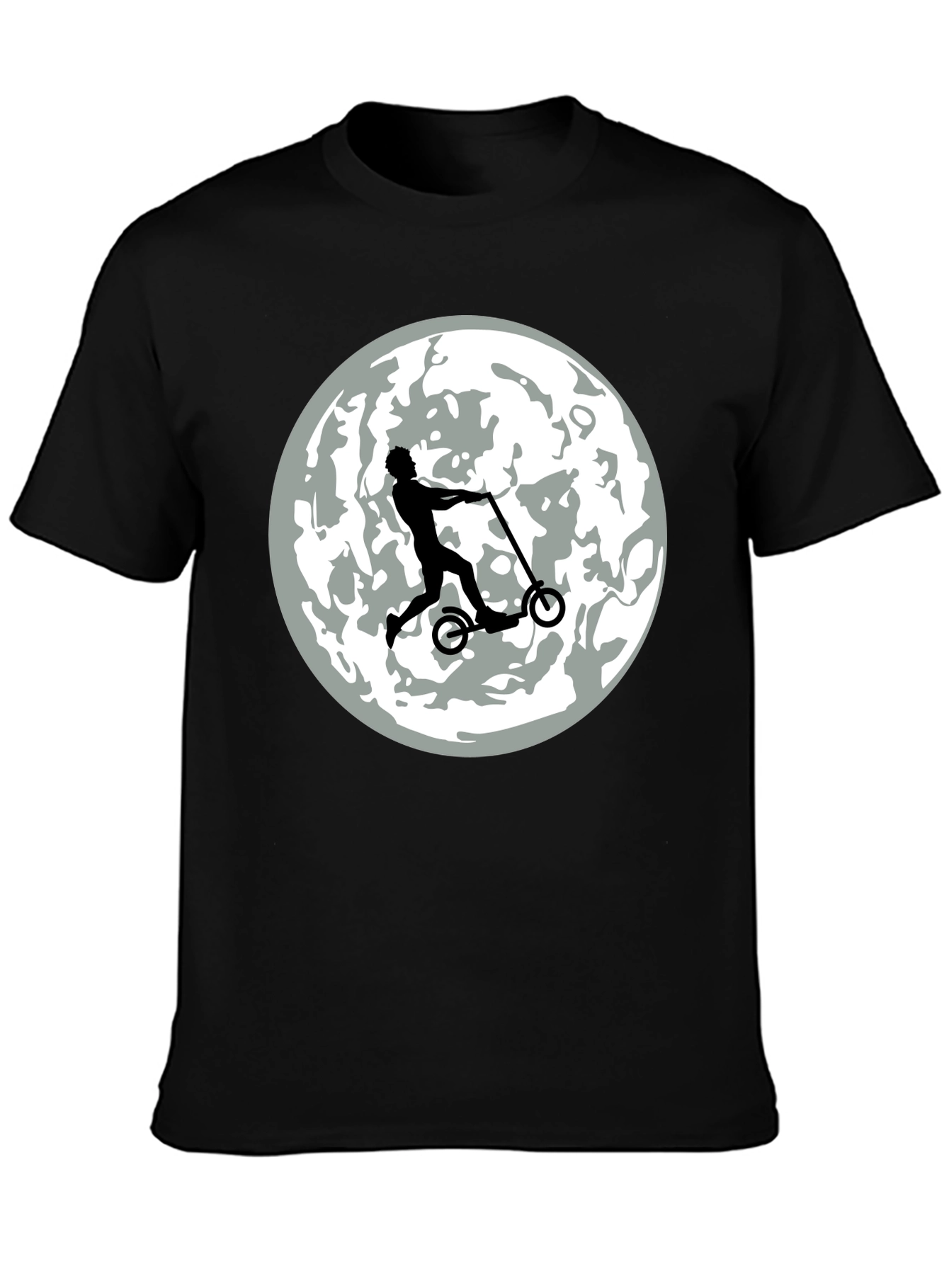 Scooter Rider on the Moon T-Shirt