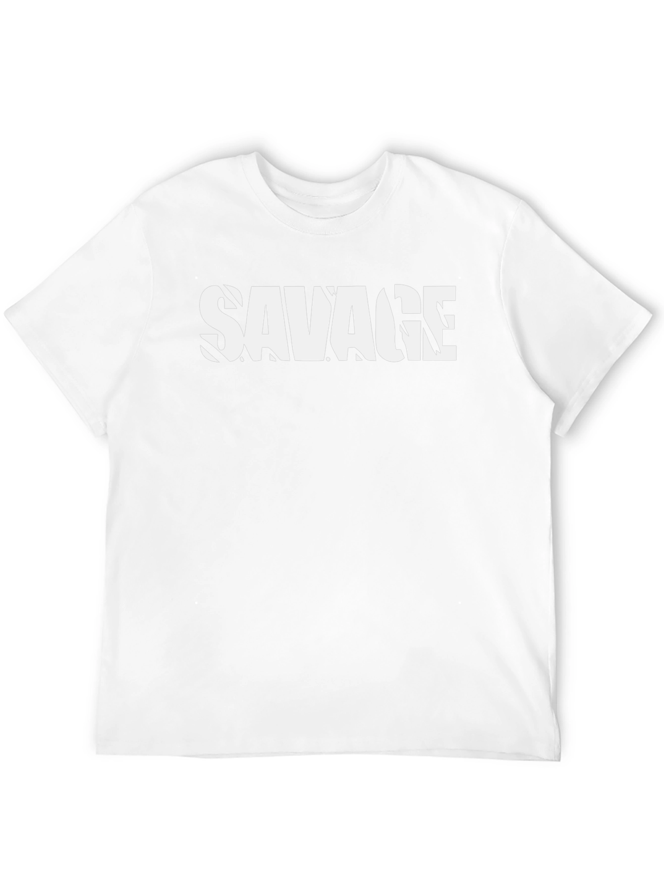 Savage Print Black Graphic Tee - Cool Casual Style