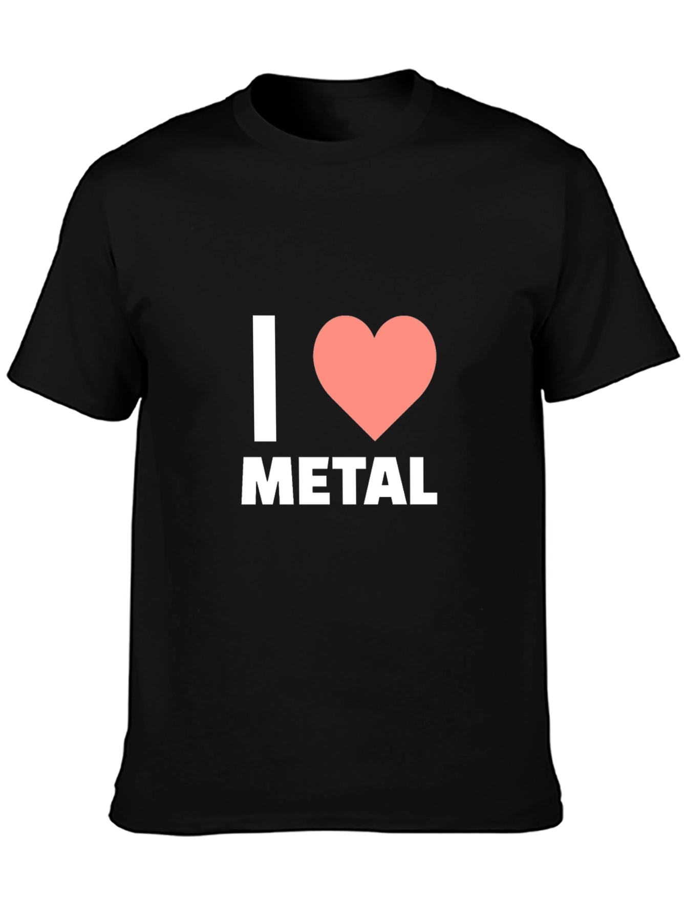 I Love Metal T-Shirt - Black Cotton Tee