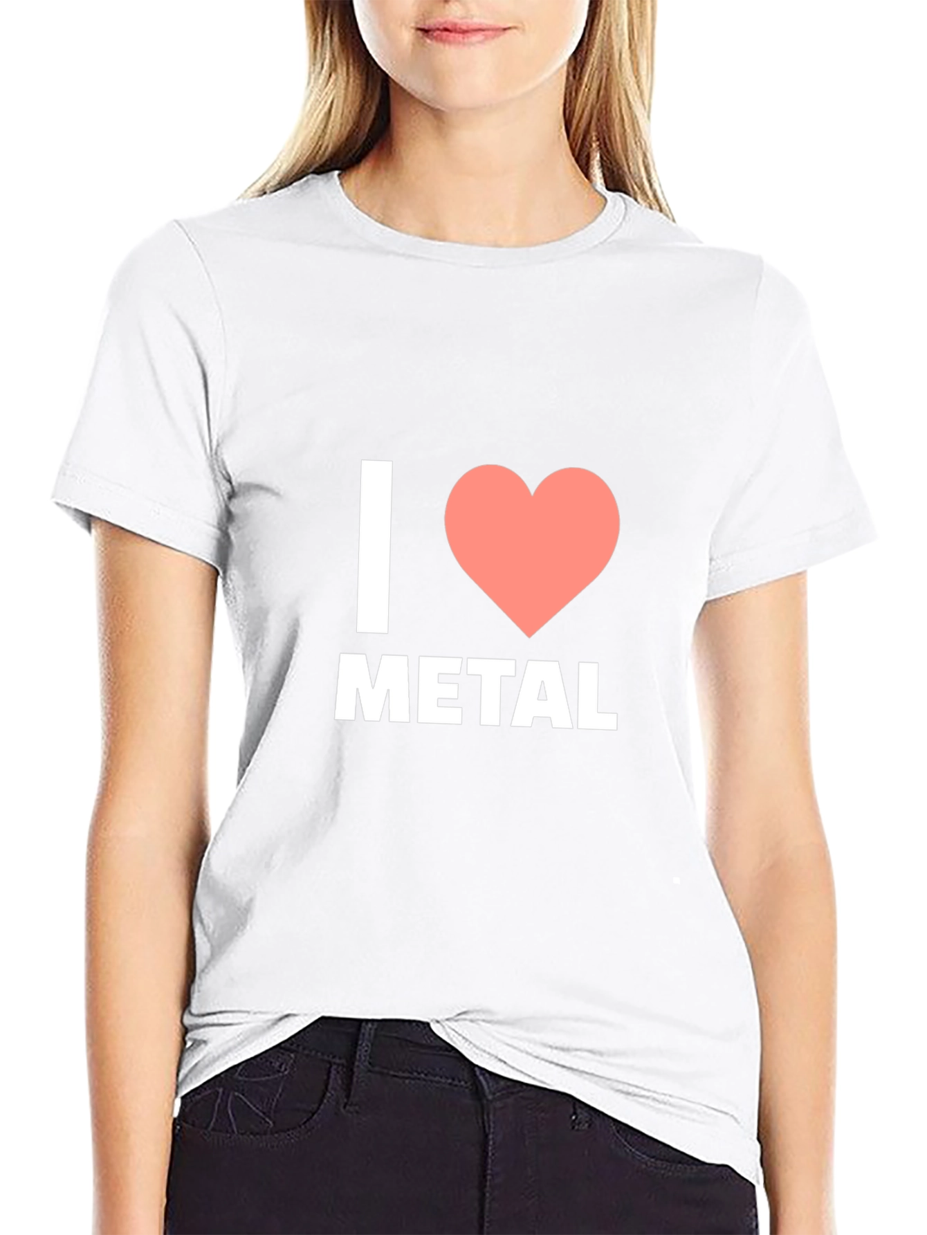 I Love Metal T-Shirt - Black Cotton Tee