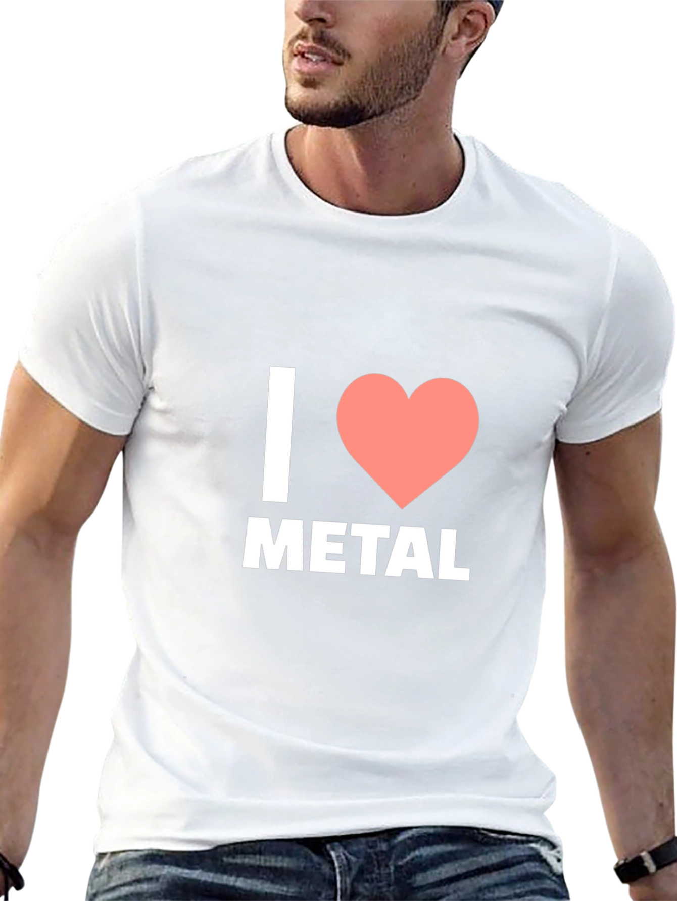 I Love Metal T-Shirt - Black Cotton Tee