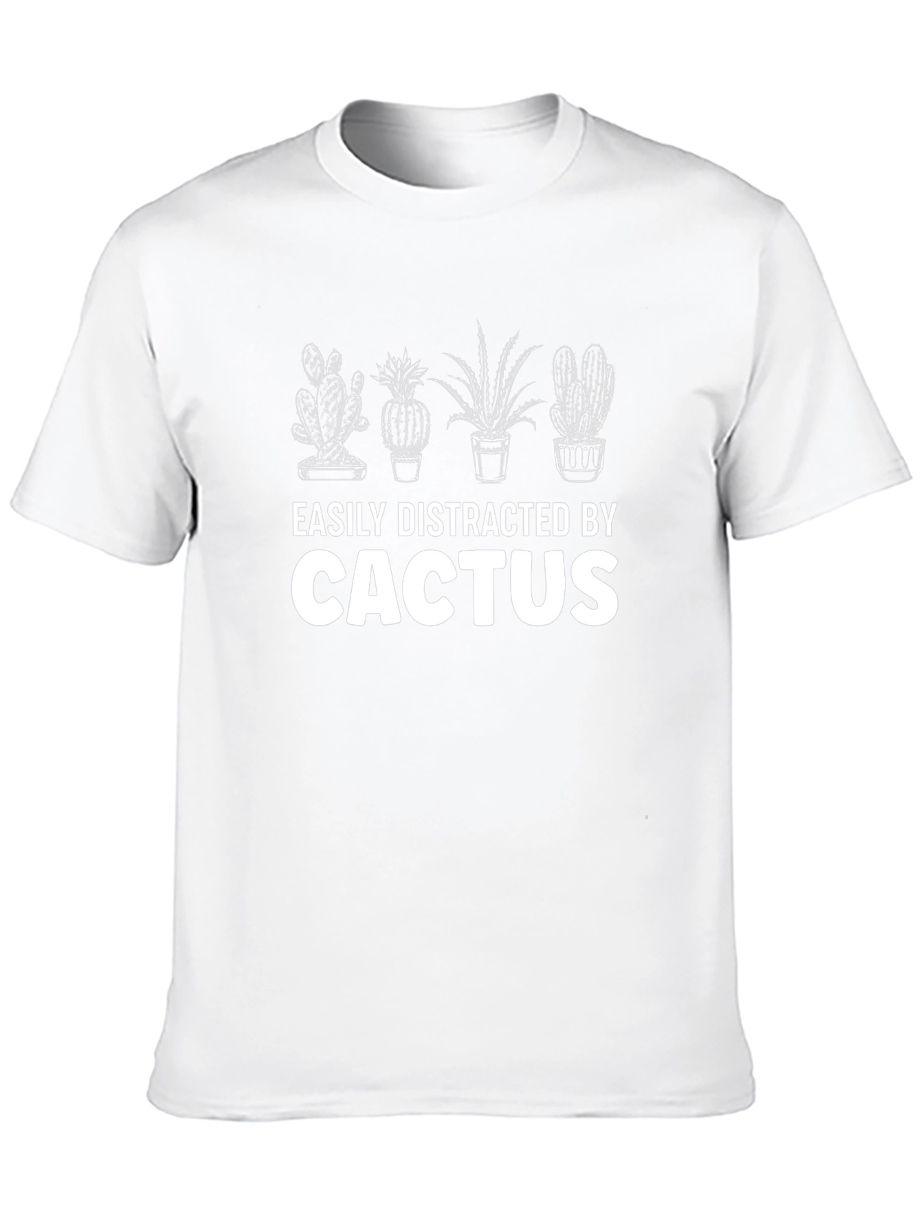 Easily Distracted By Cactus T-Shirt