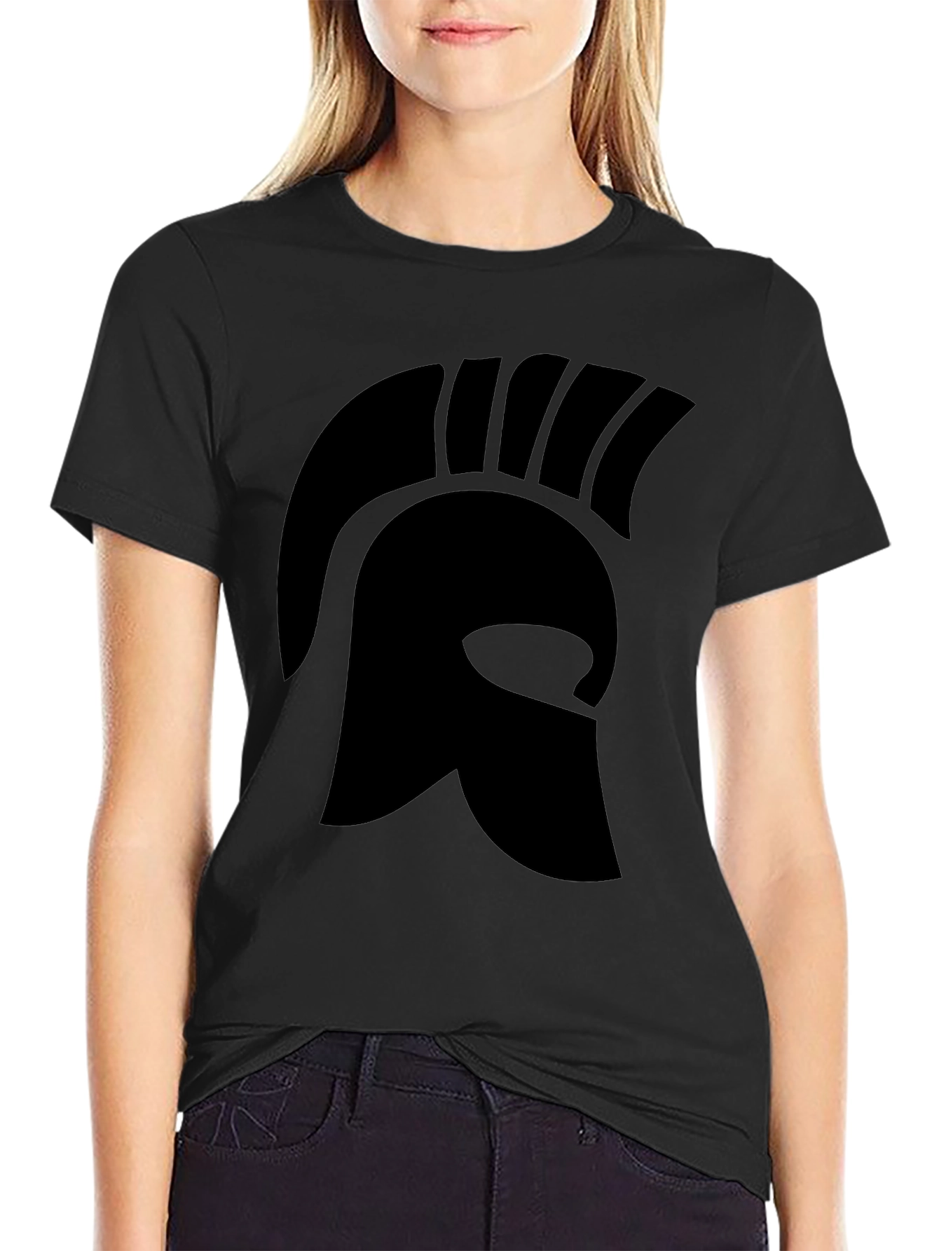 Spartan Helmet Graphic Tee - Black