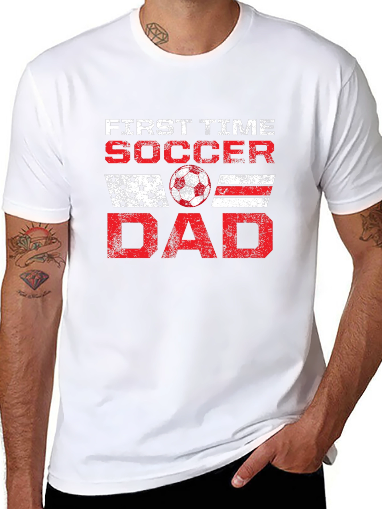 First Time Soccer Dad Graphic T-Shirt