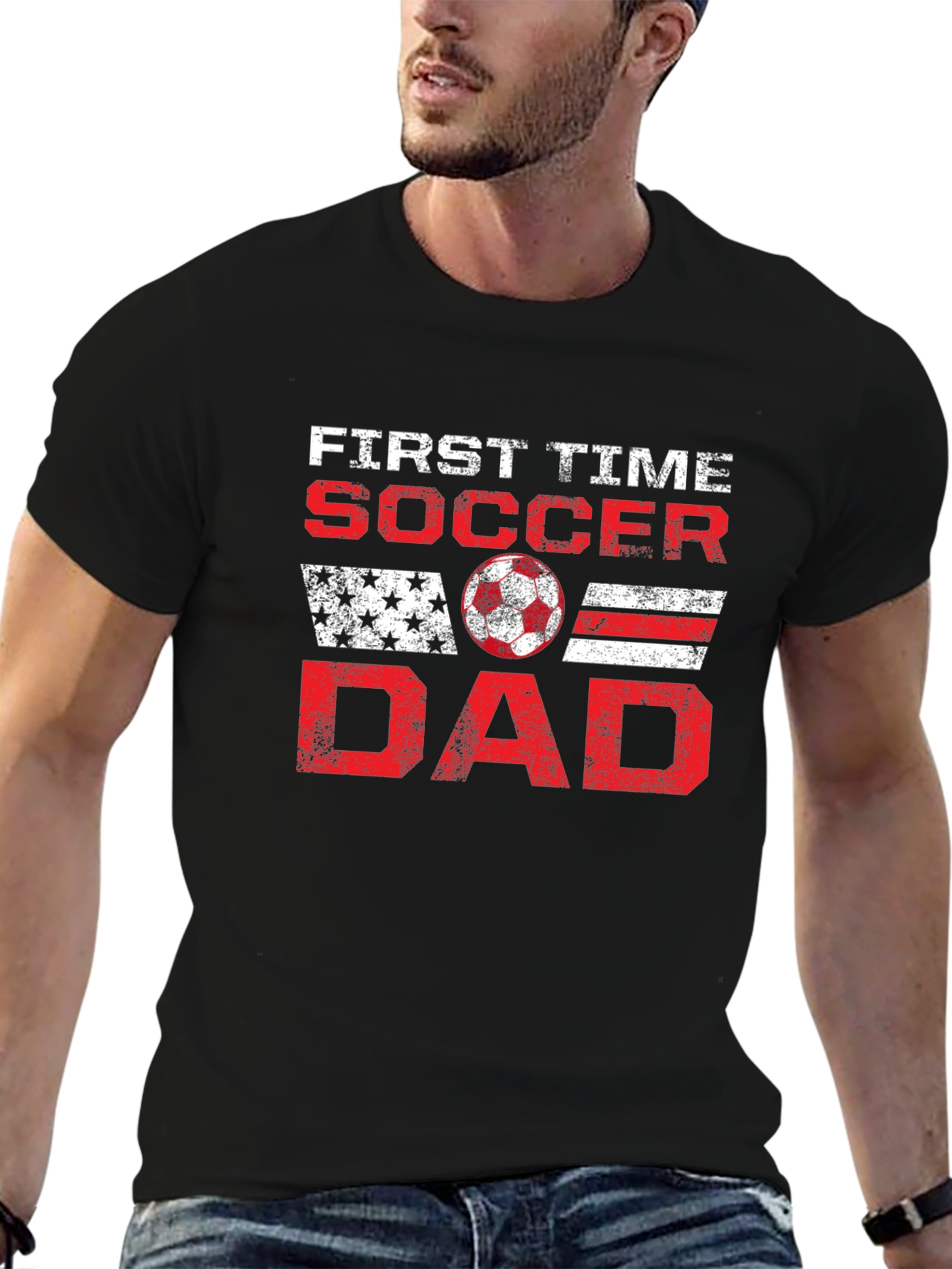 First Time Soccer Dad Graphic T-Shirt