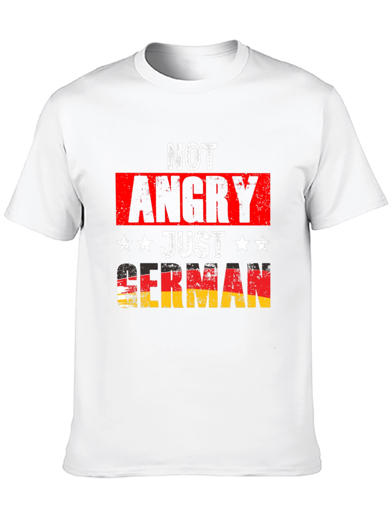 Funny German Pride T-Shirt - Not Angry Just German