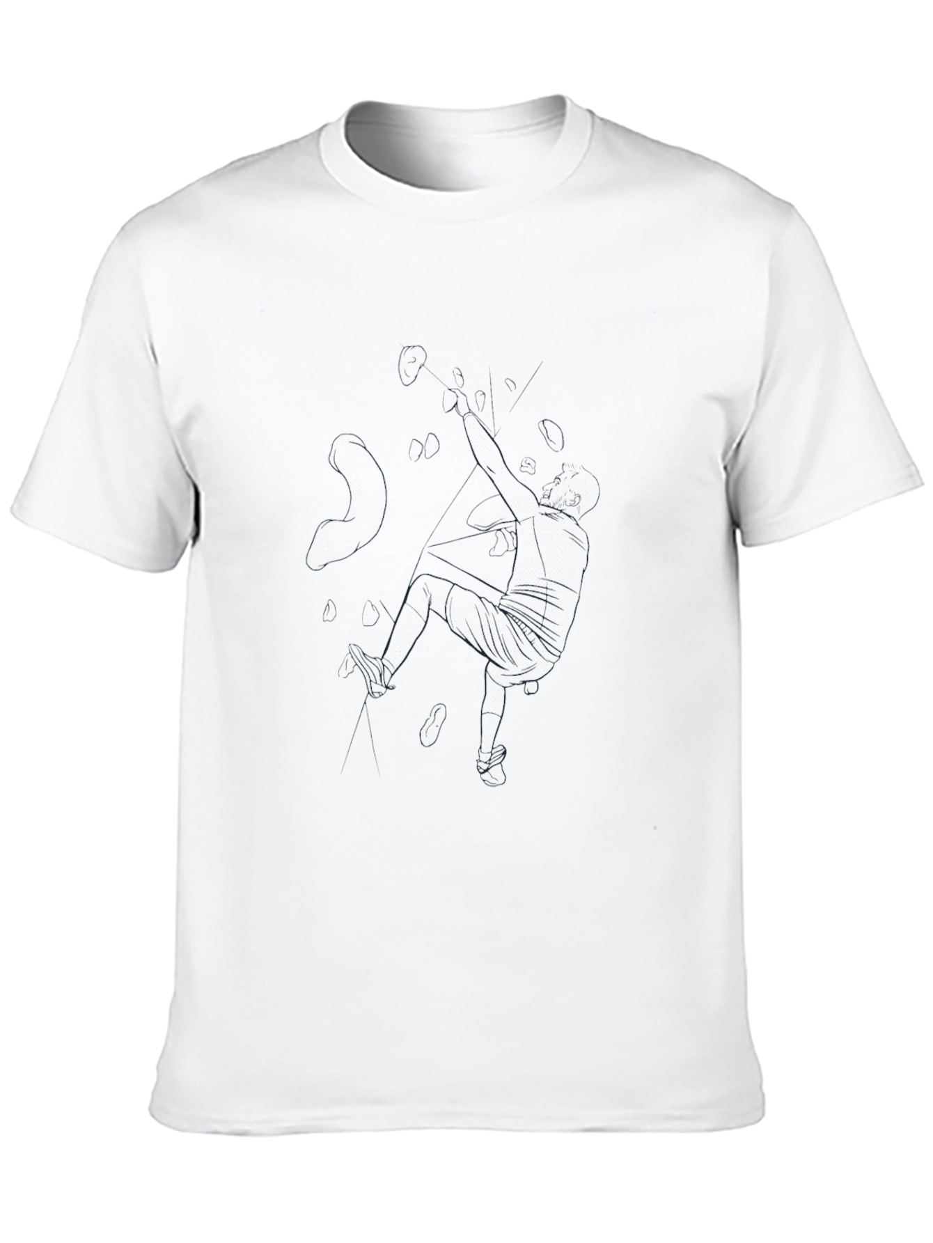 Minimalist Line Art Black Tee
