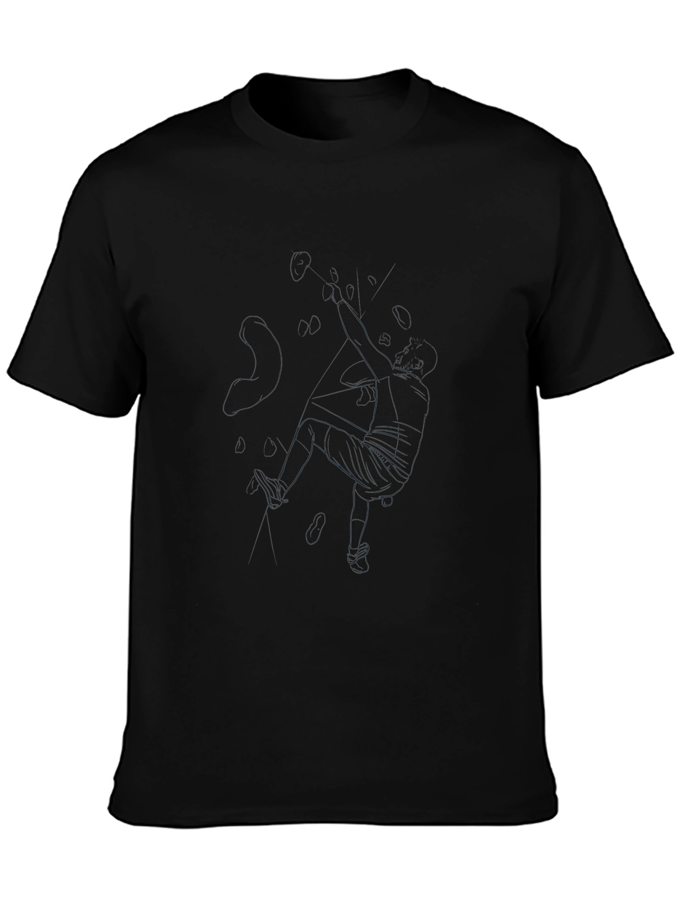 Minimalist Line Art Black Tee