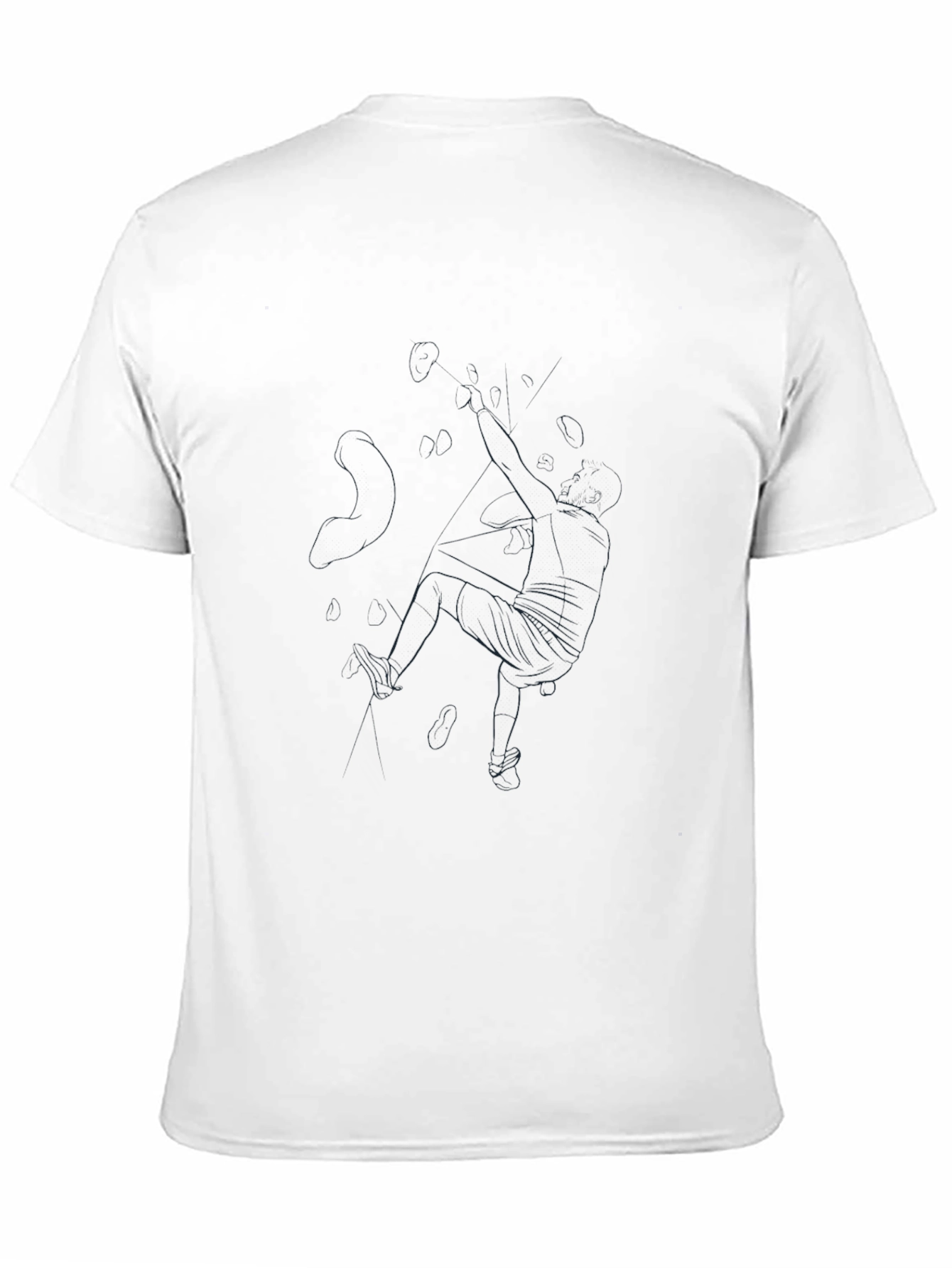 Minimalist Line Art Black Tee