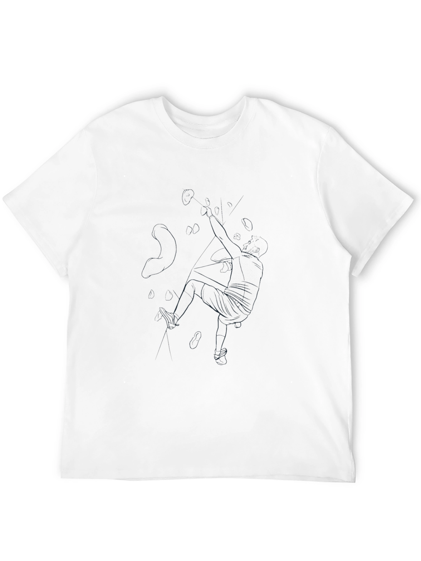 Minimalist Line Art Black Tee