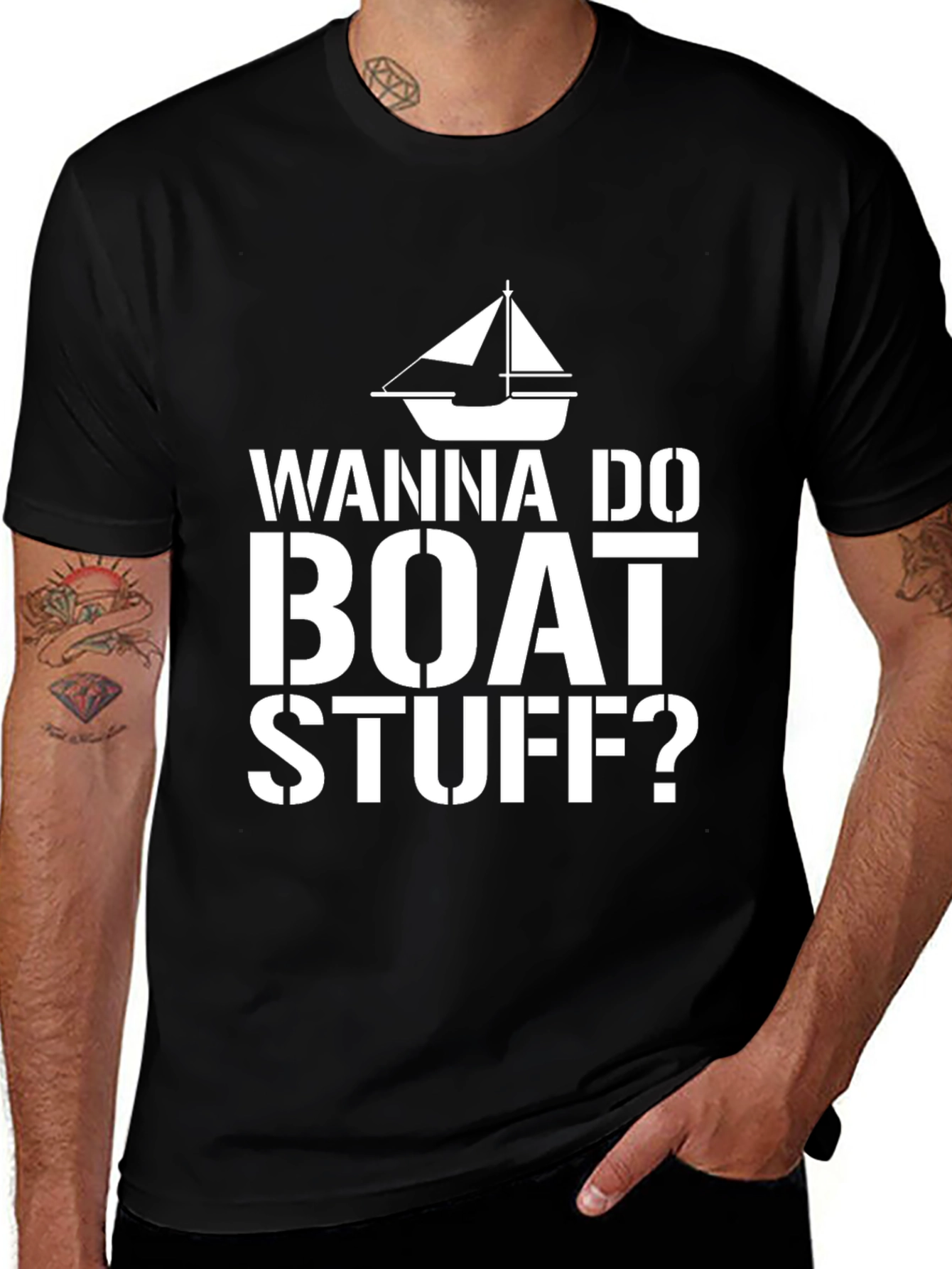 Wanna Do Boat Stuff? Graphic Tee