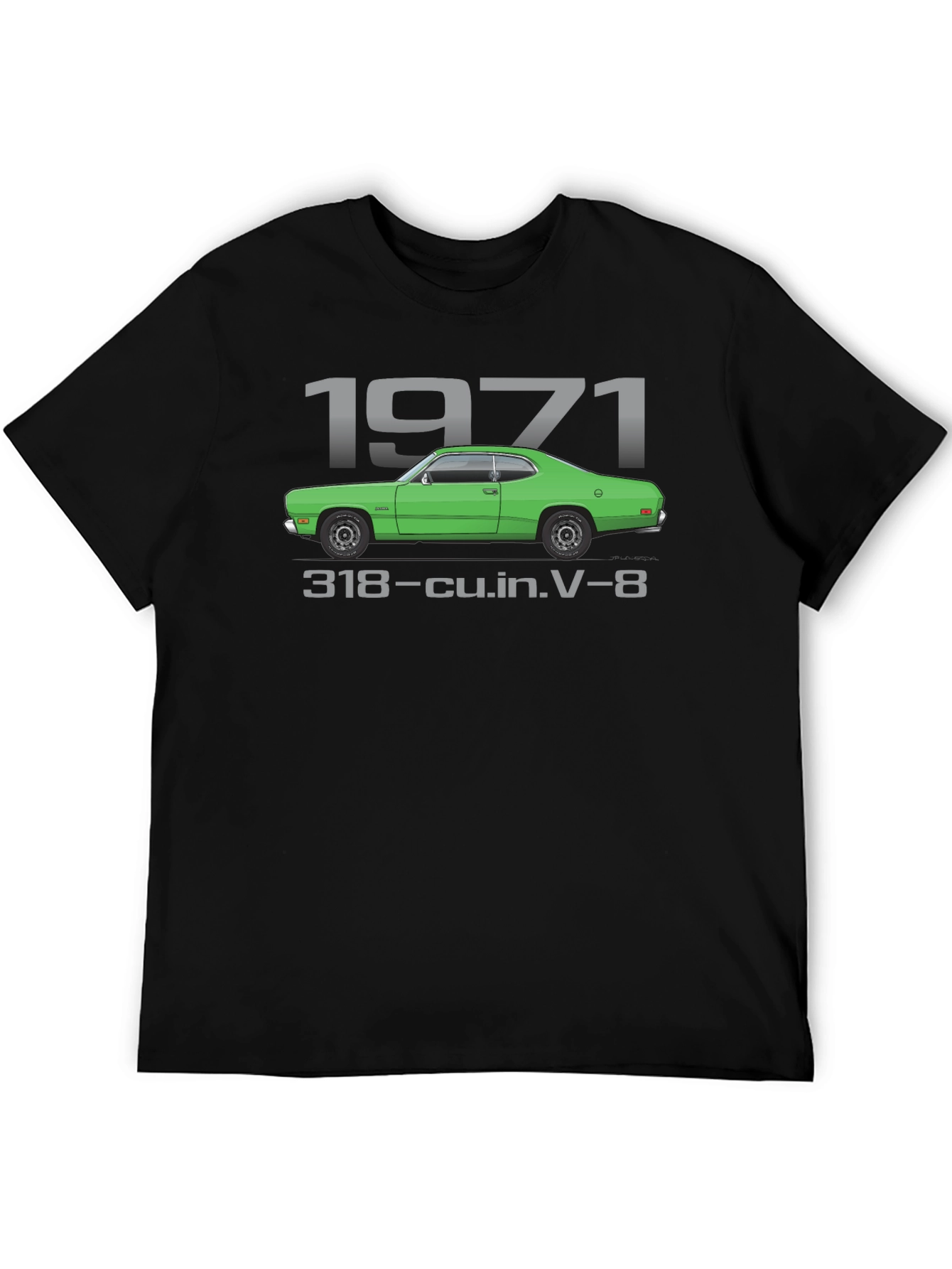 1971 Car Black T-Shirt